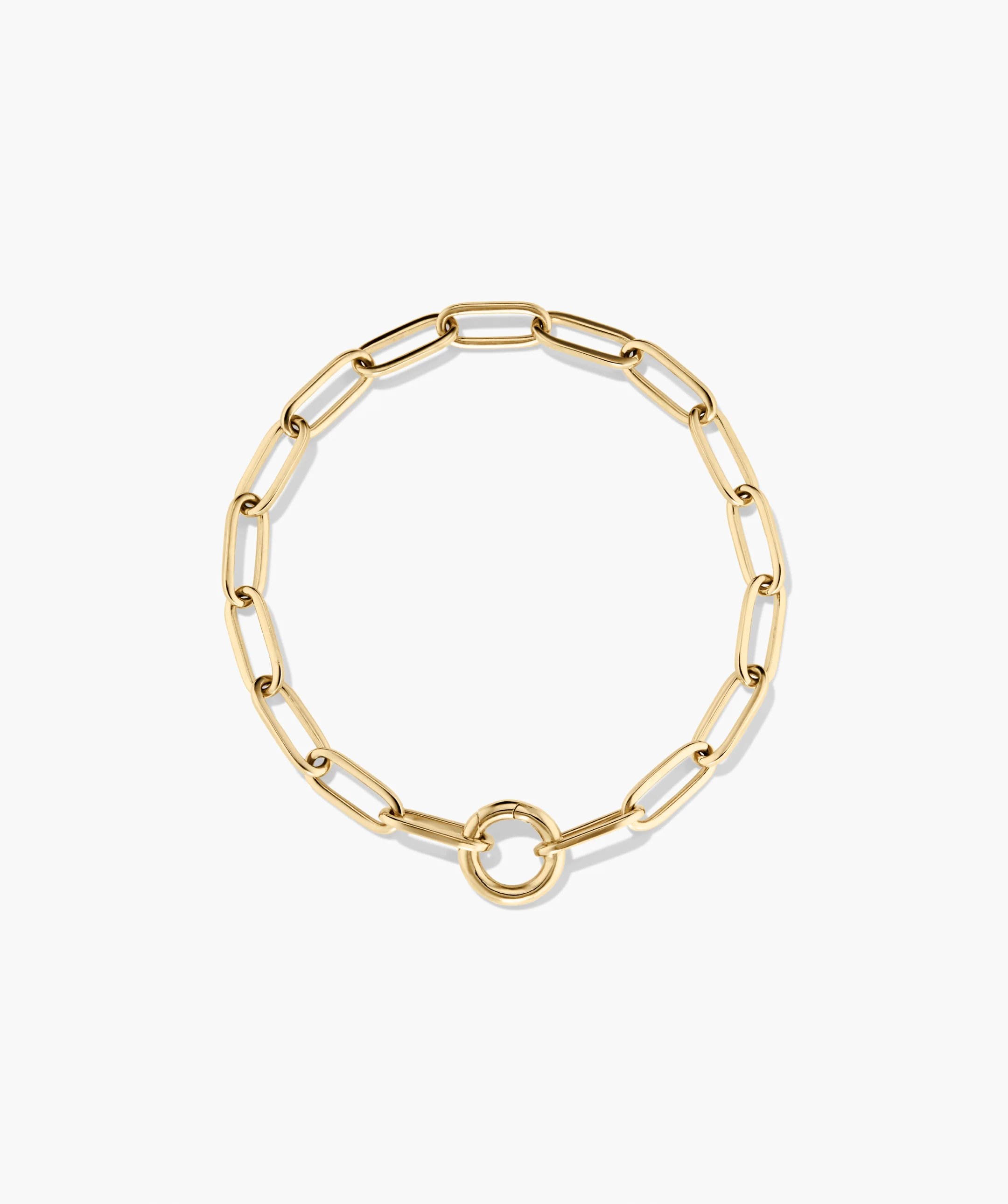 Paperclip Chain Charm Bracelet