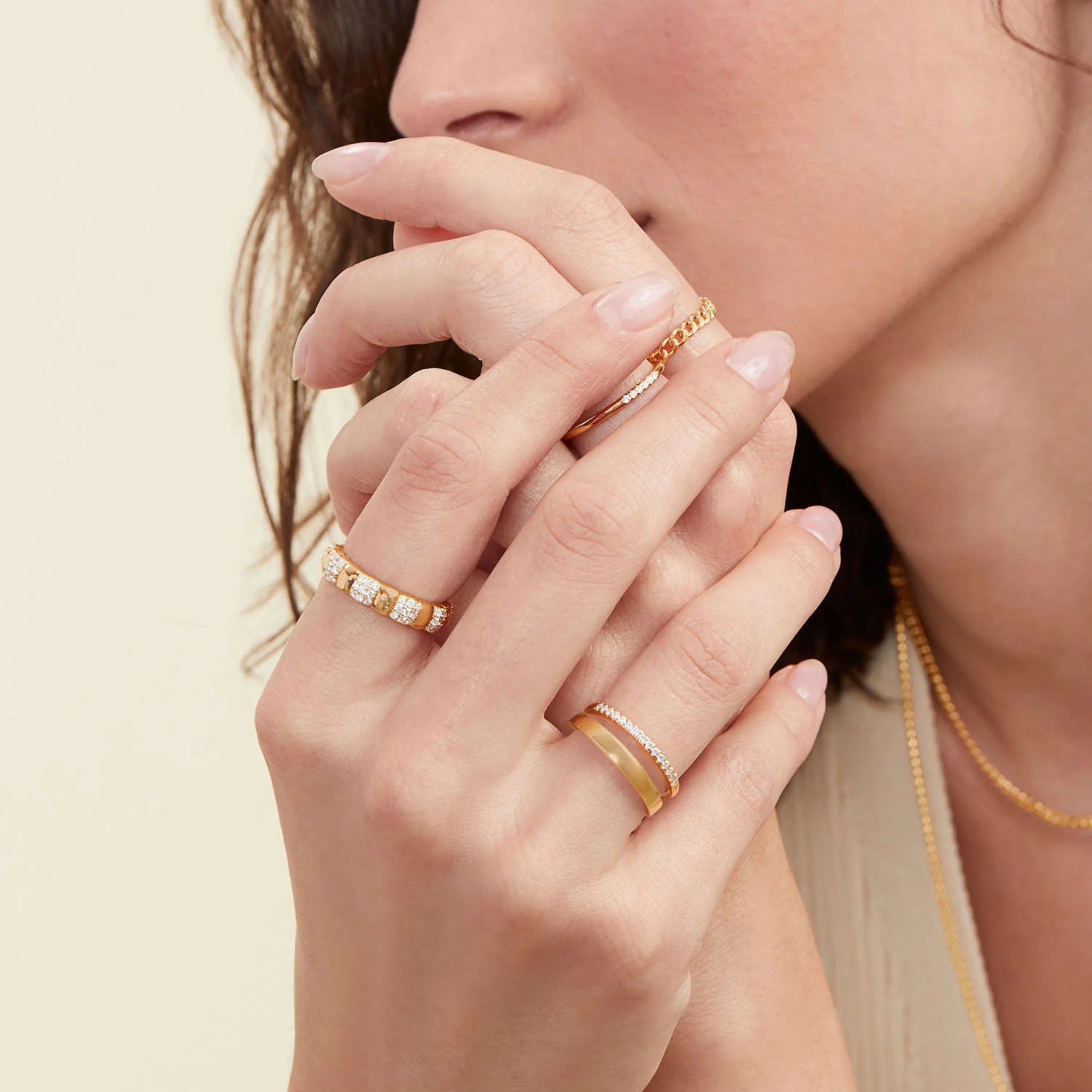 Pavé Diamond Soft Charlotte Ring