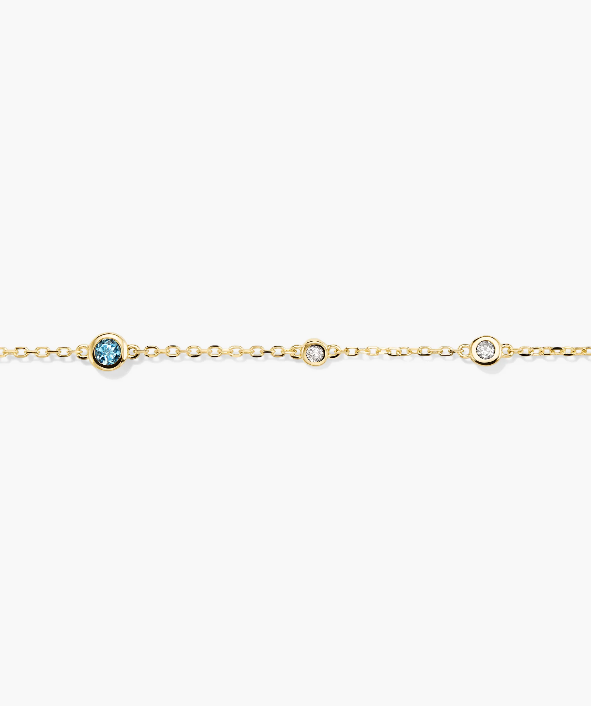 Multi Gemstone Station Bracelet