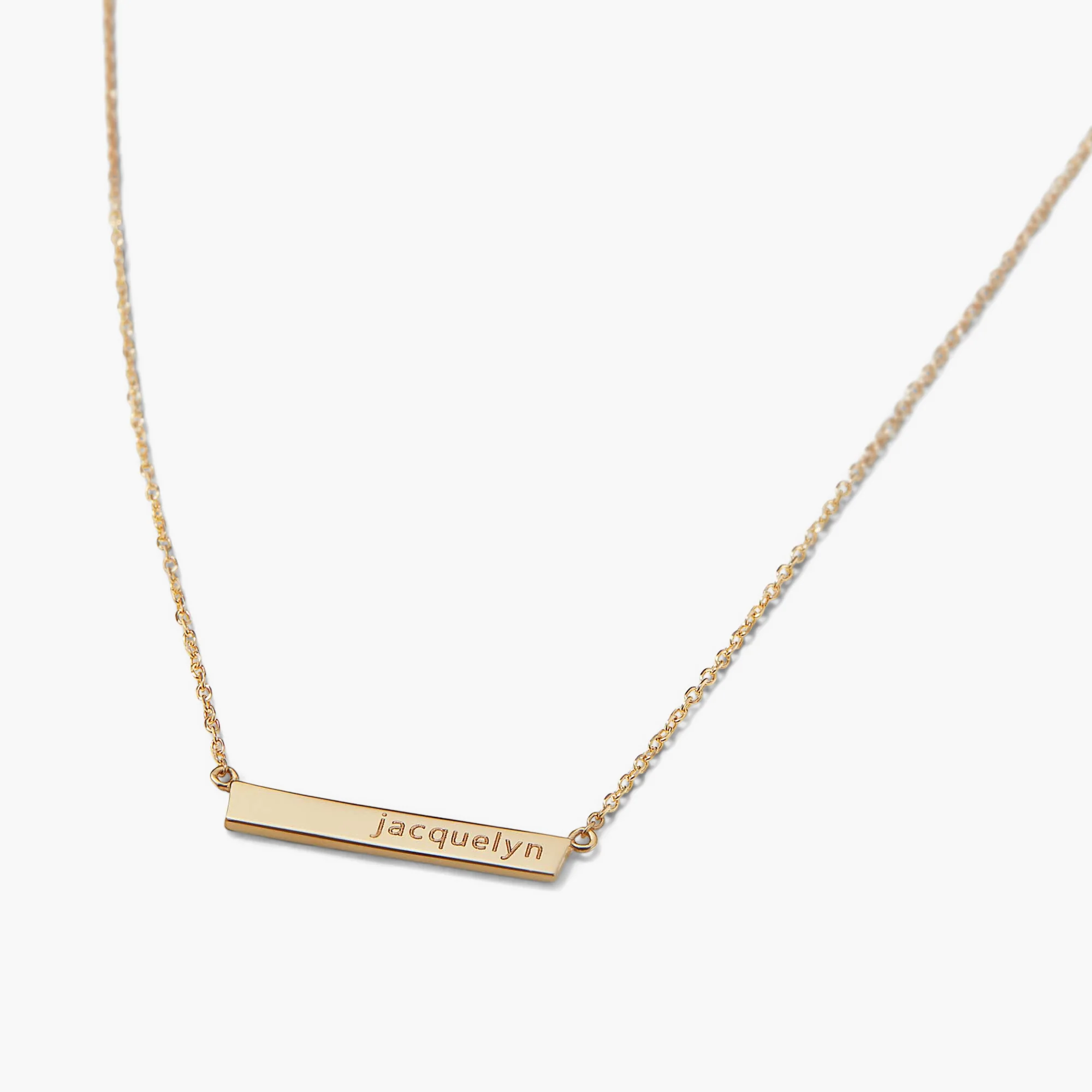 Engravable Bar Necklace