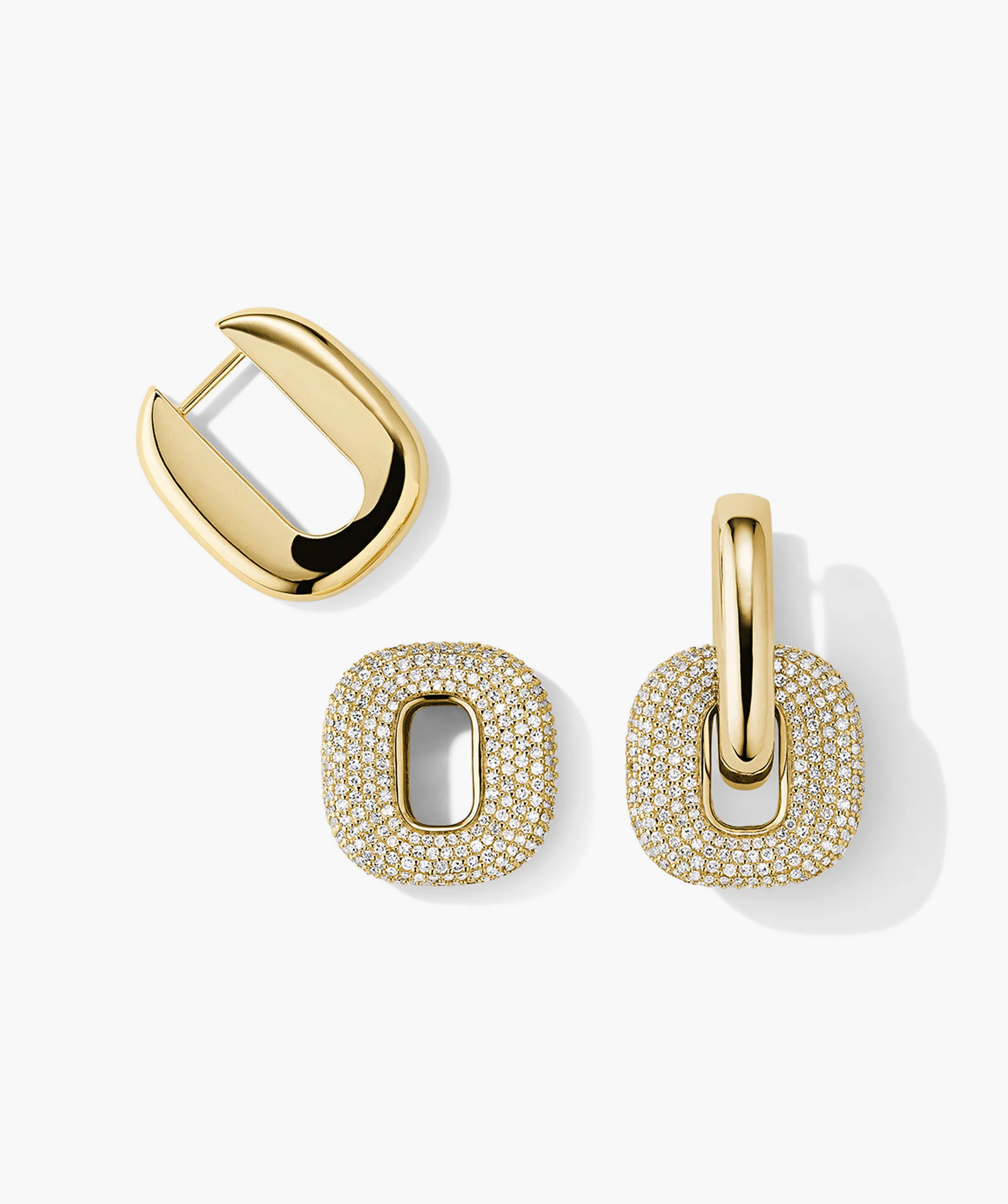 Pavé Diamond Stevie Hoops