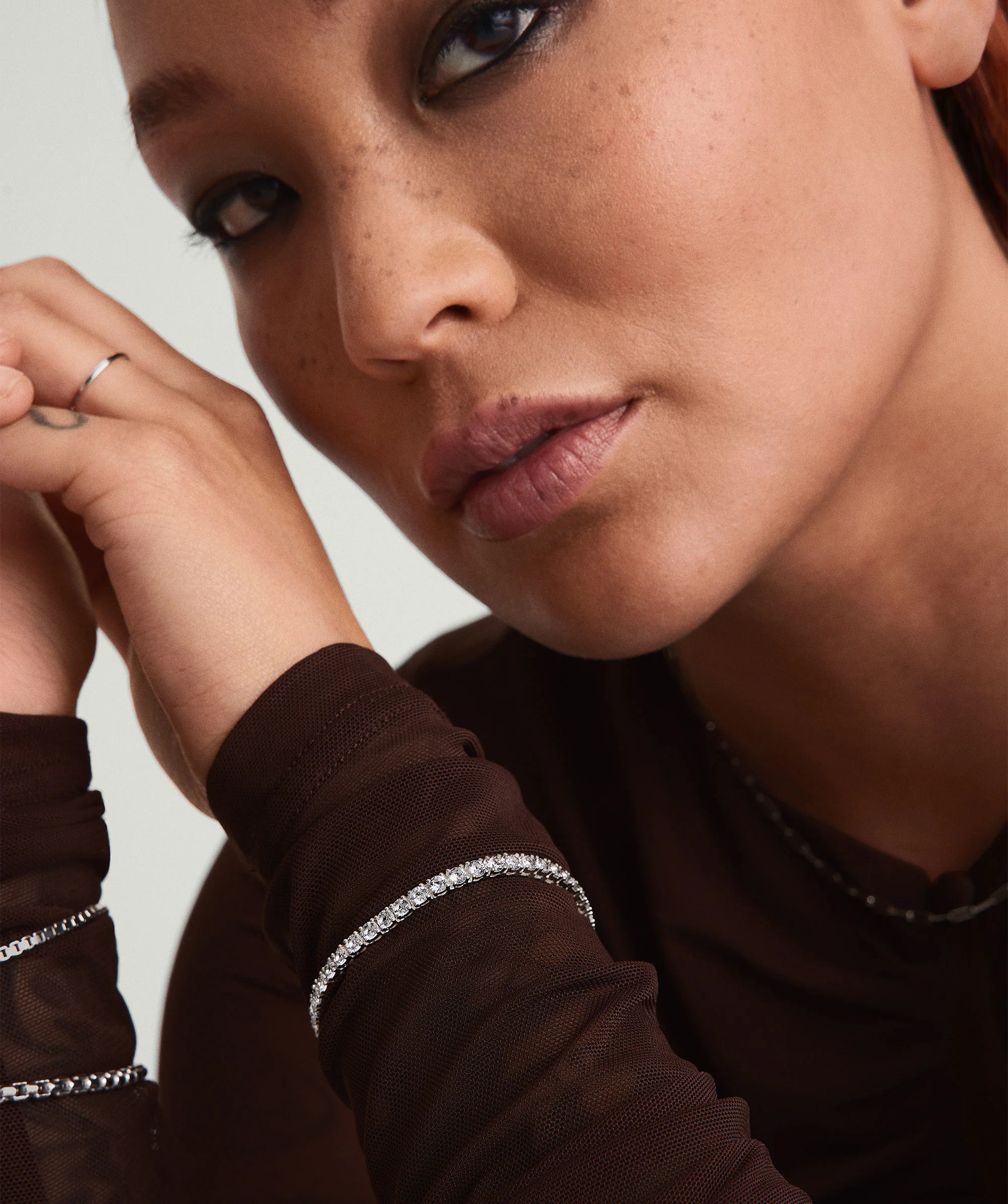 Lab Grown Sapphire Tennis Bracelet