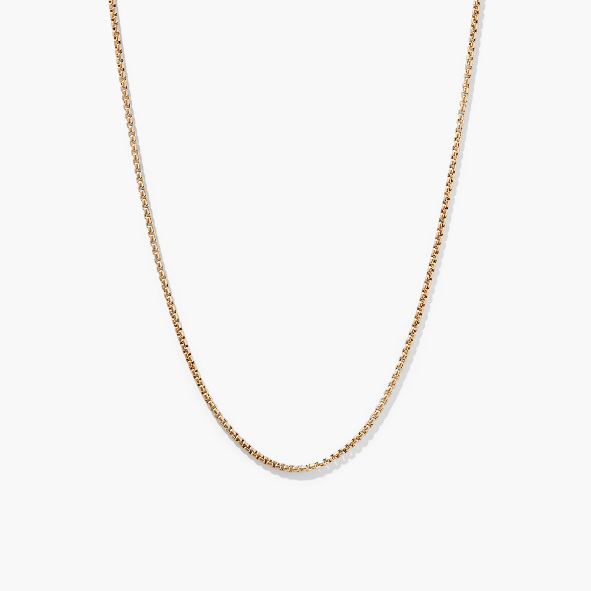 Round Box Chain Necklace