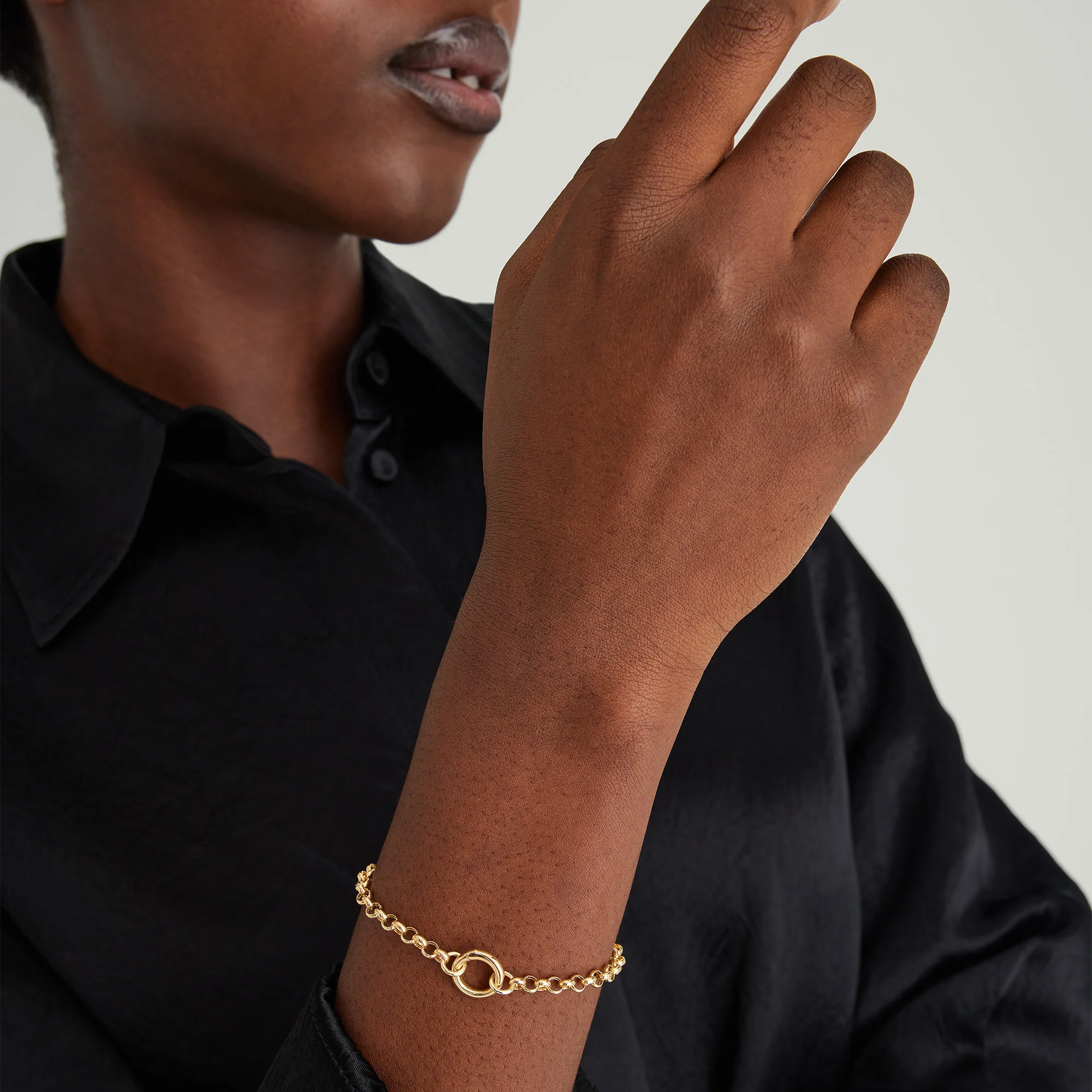 Rolo Chain Charm Bracelet