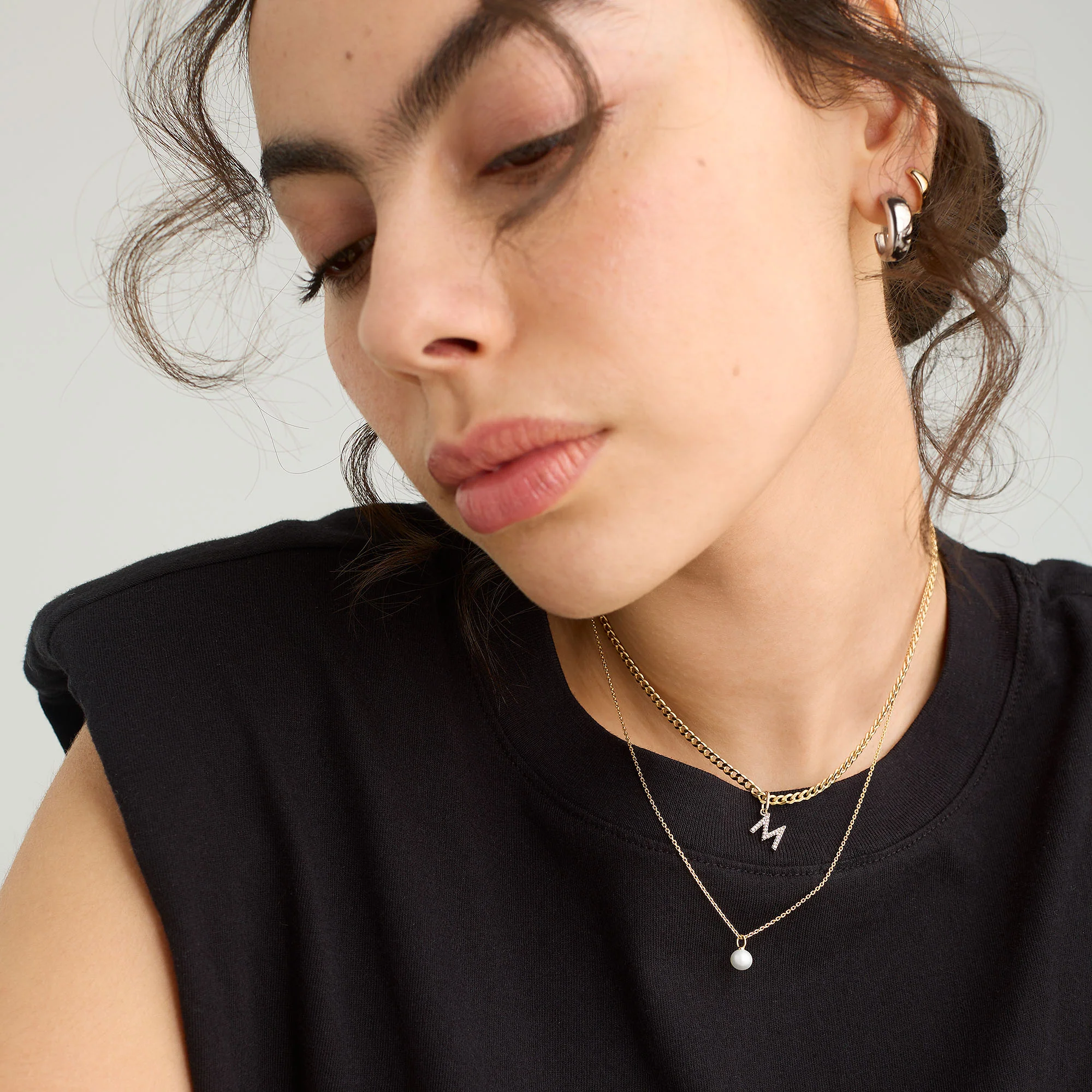 Mini Pearl Pendant Necklace