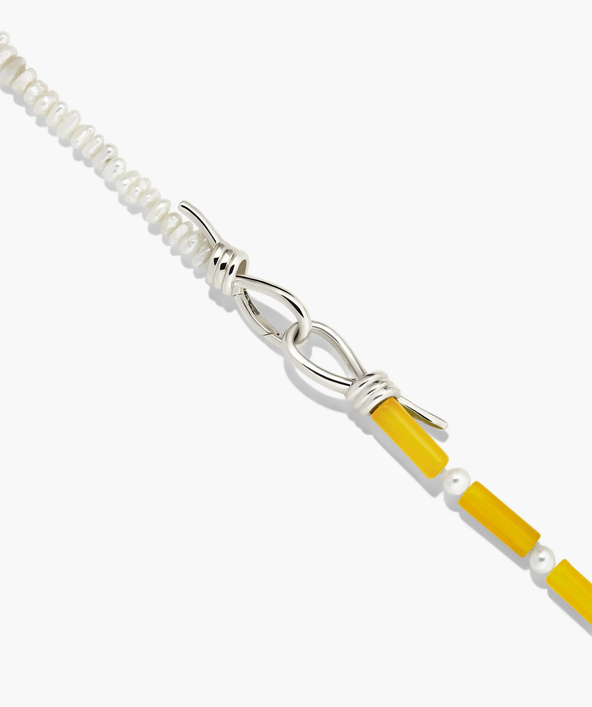 Maya Caged Pearl Necklace