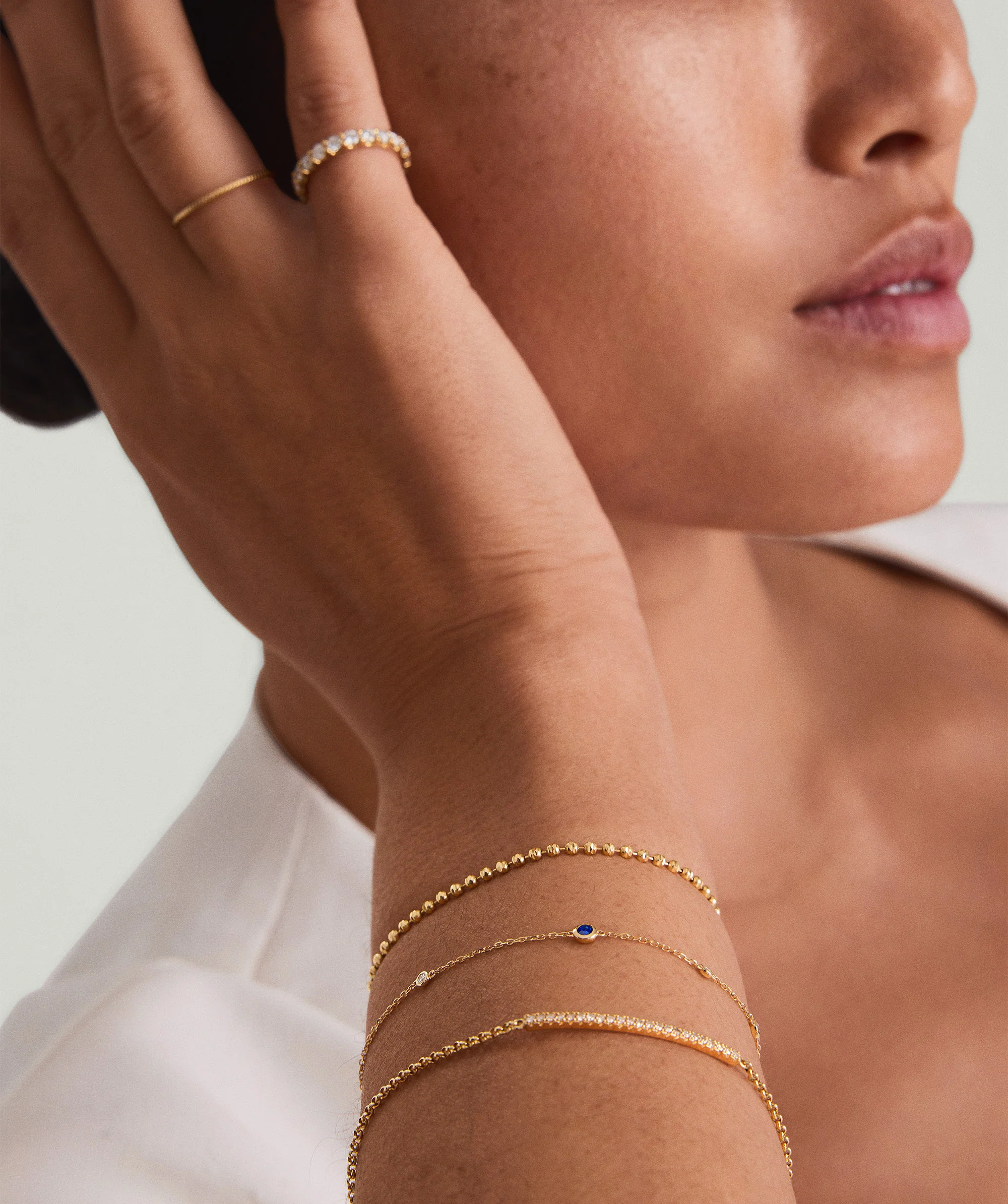 Multi Gemstone Station Bracelet