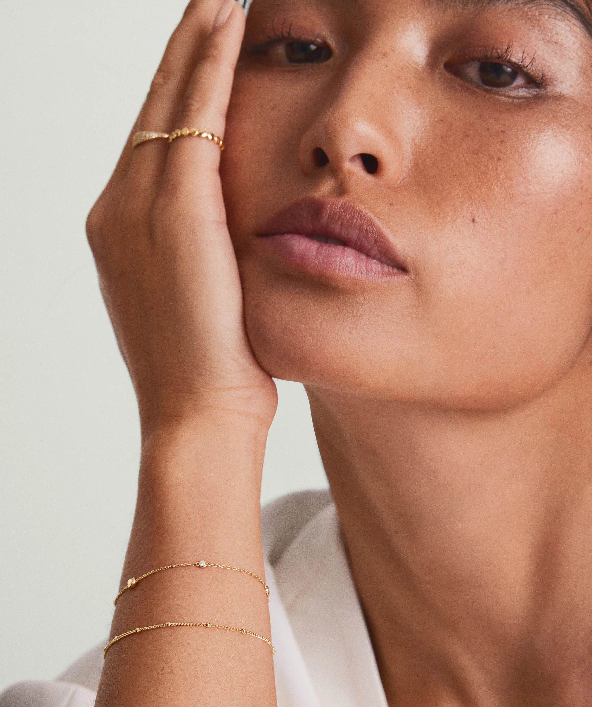 Multi Gemstone Station Bracelet