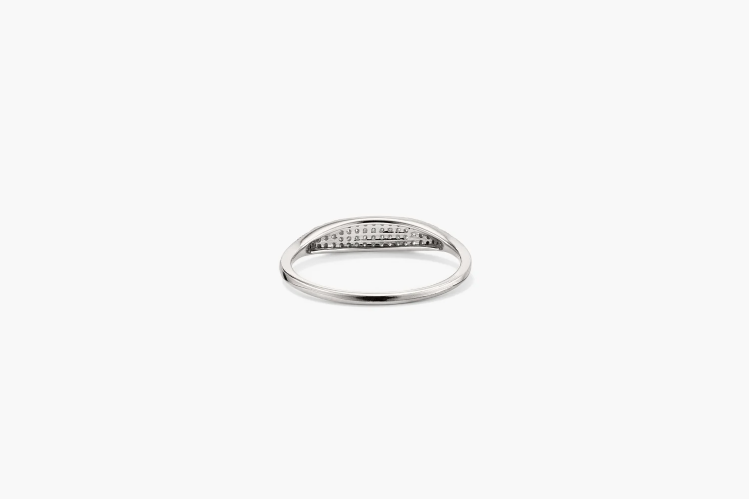 Pavé Diamond Slim Signet