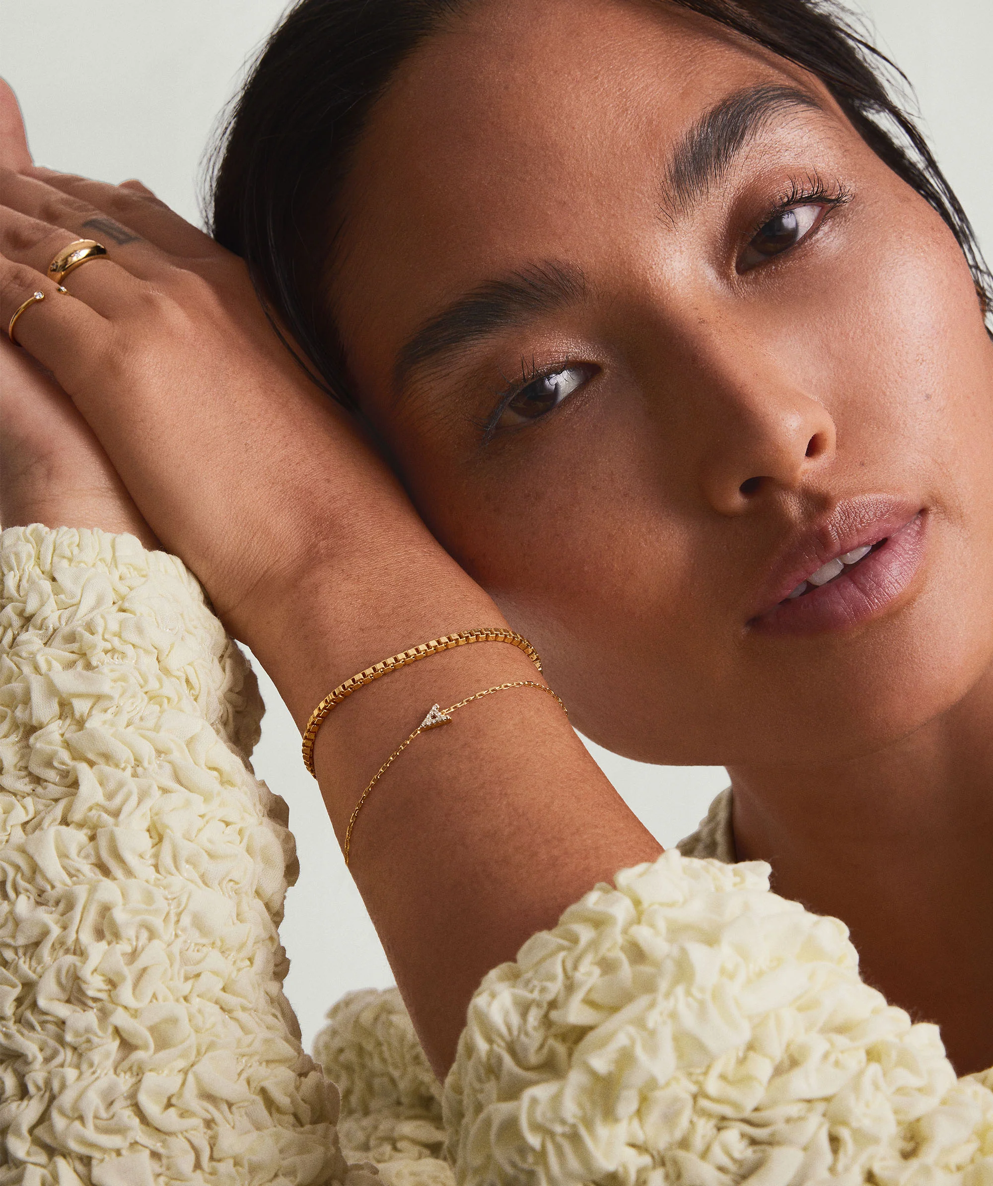 Diamond Letter Bracelet