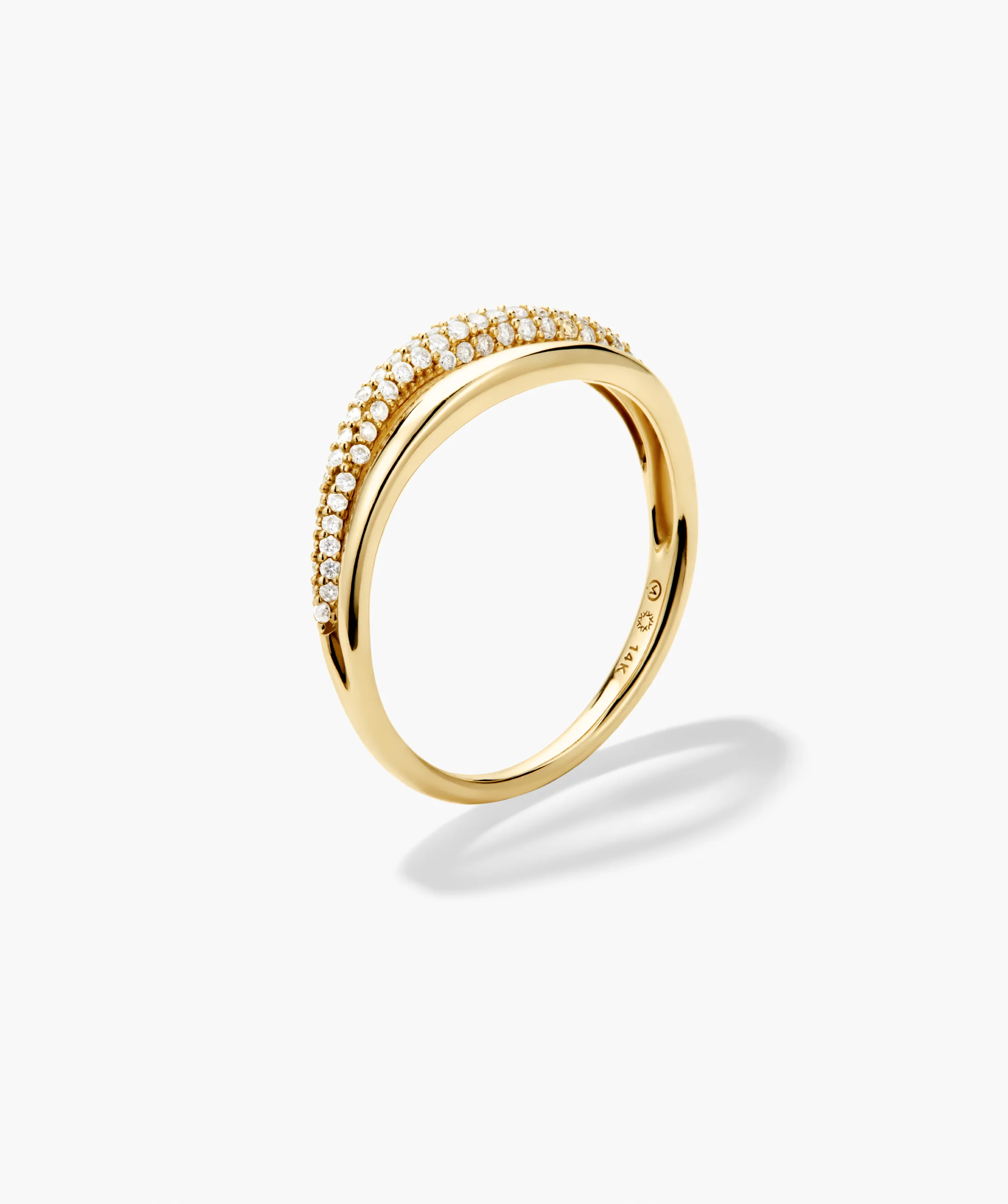 Open Dôme Pavé Ring