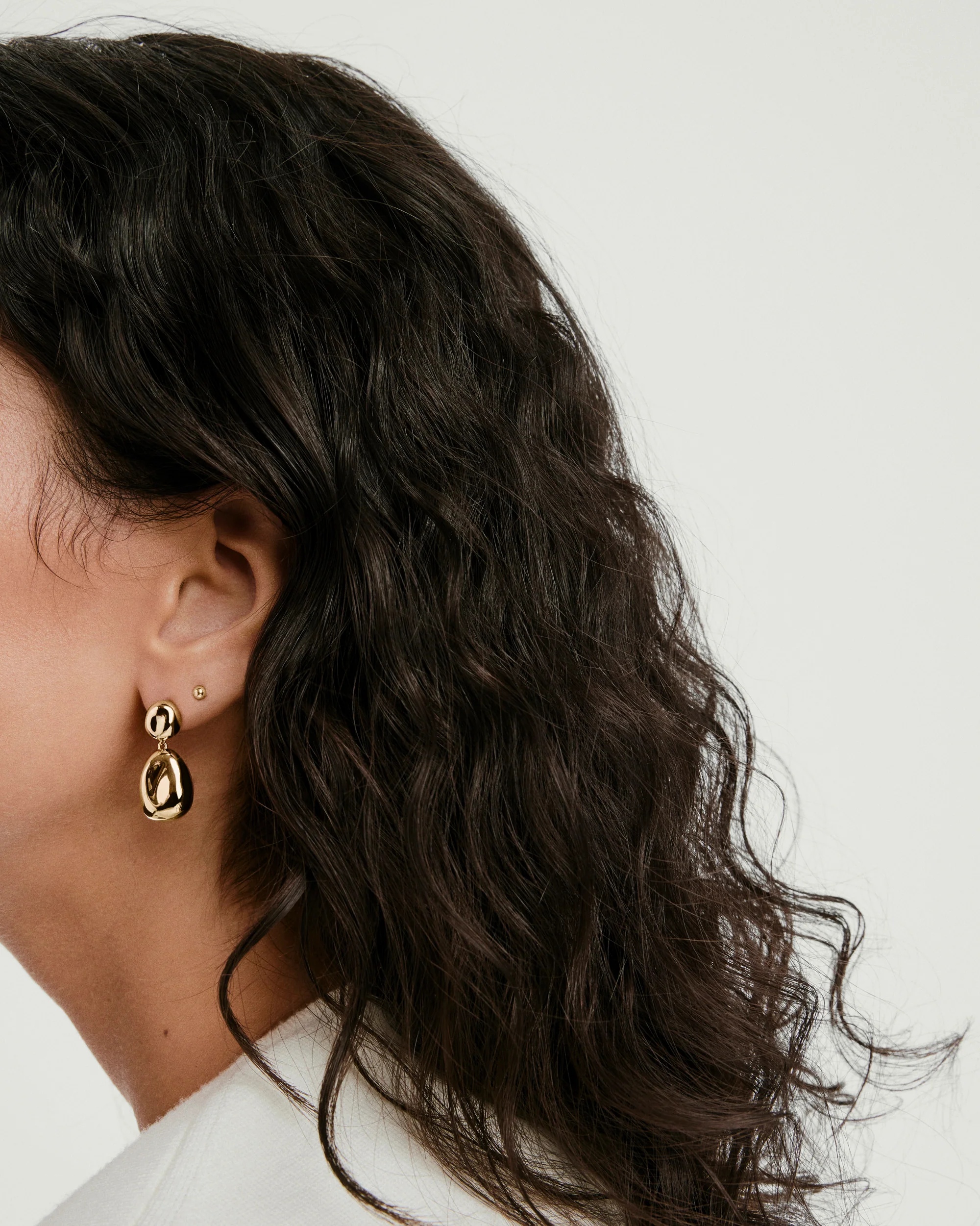 Organic Dôme Pebble Earrings