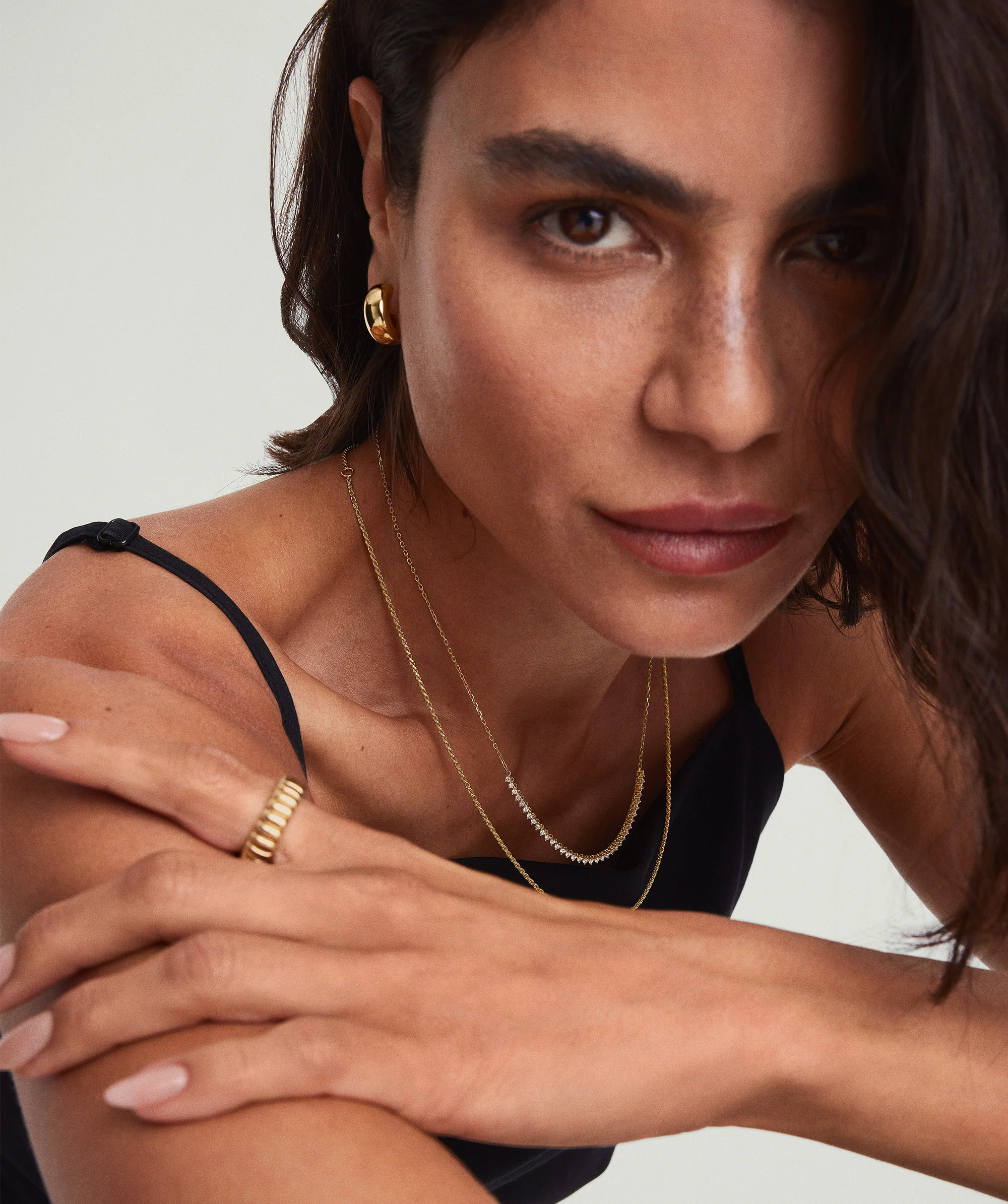 Diamond Half Tennis Necklace