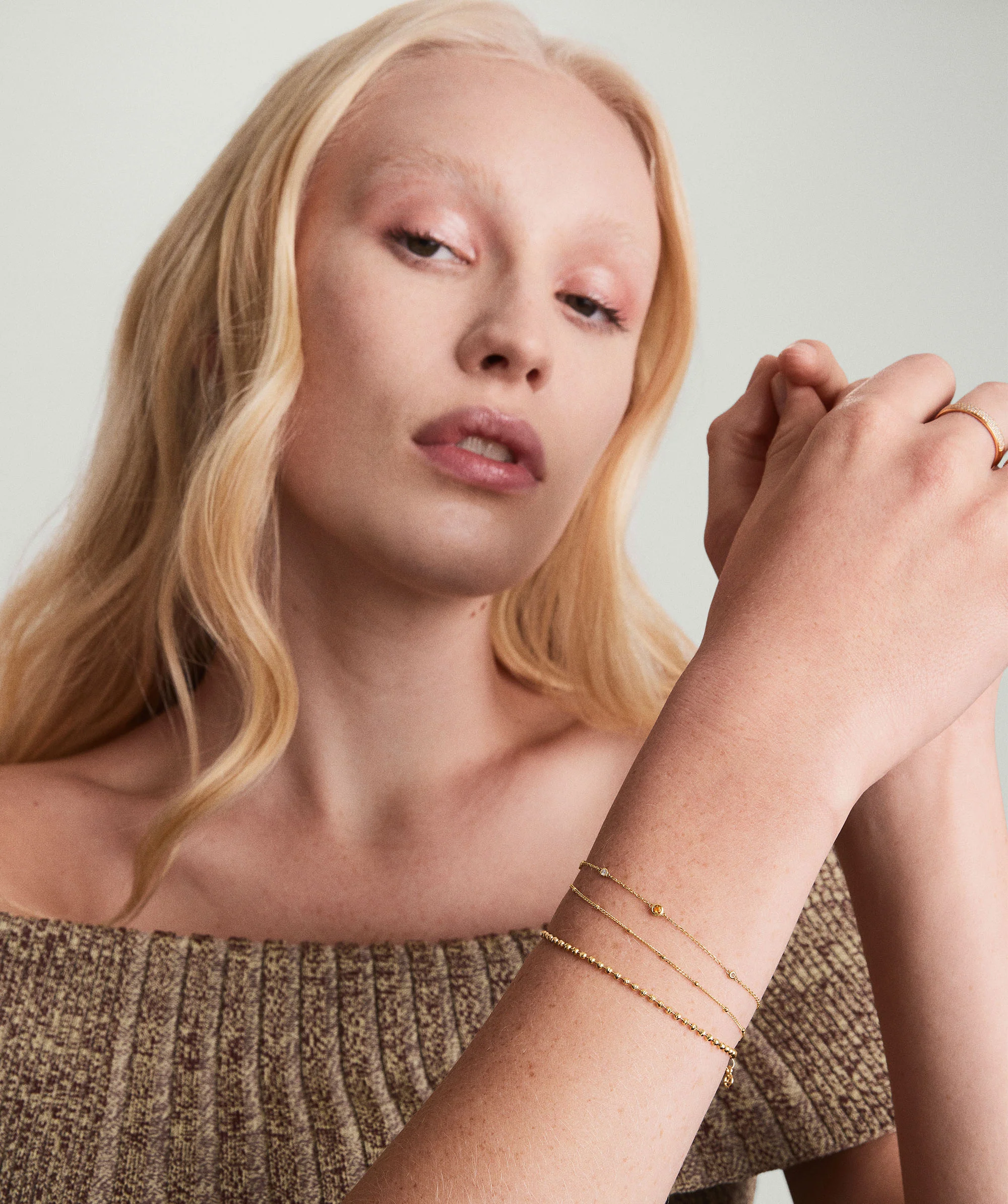 Multi Gemstone Station Bracelet