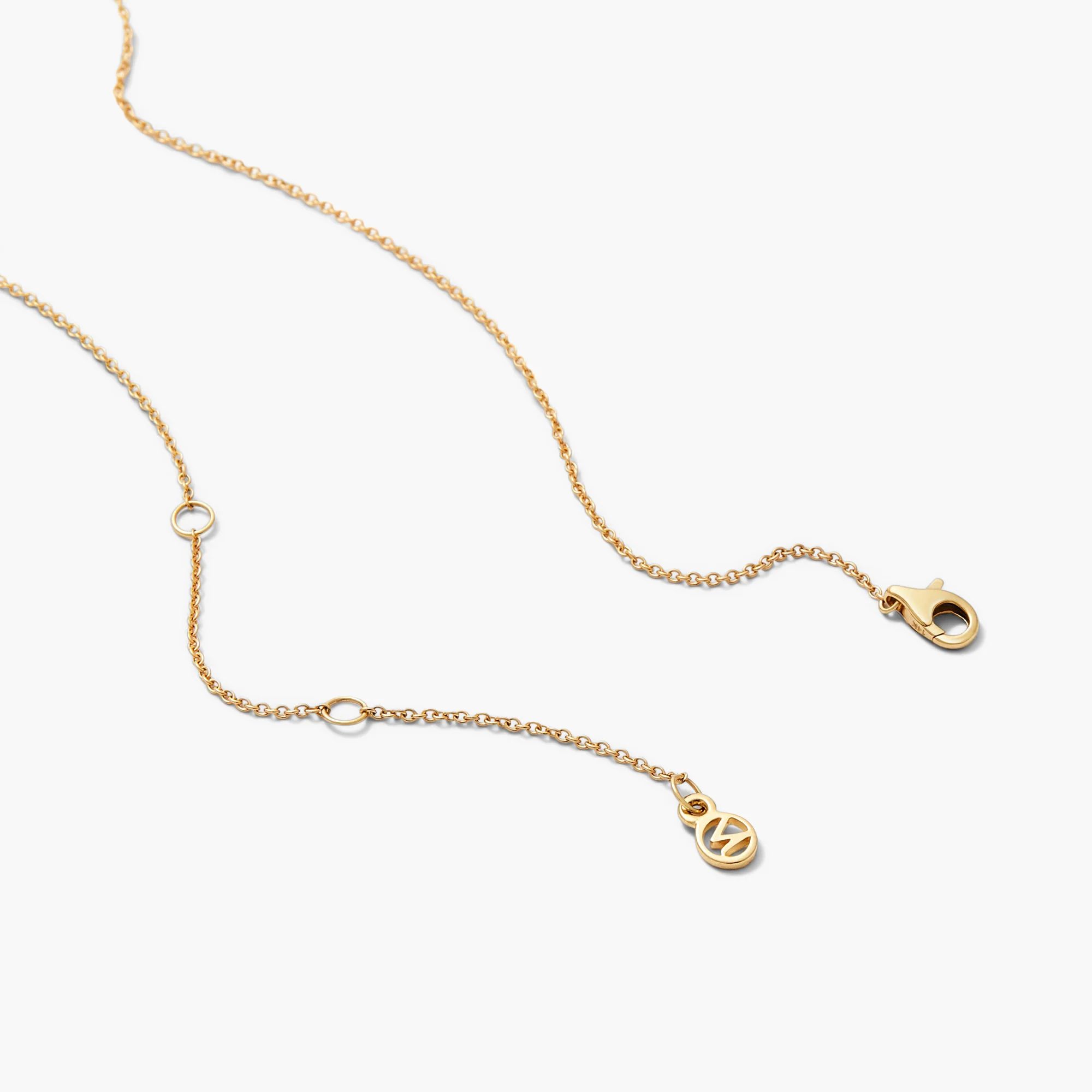 Pavé Diamond Wishbone Necklace