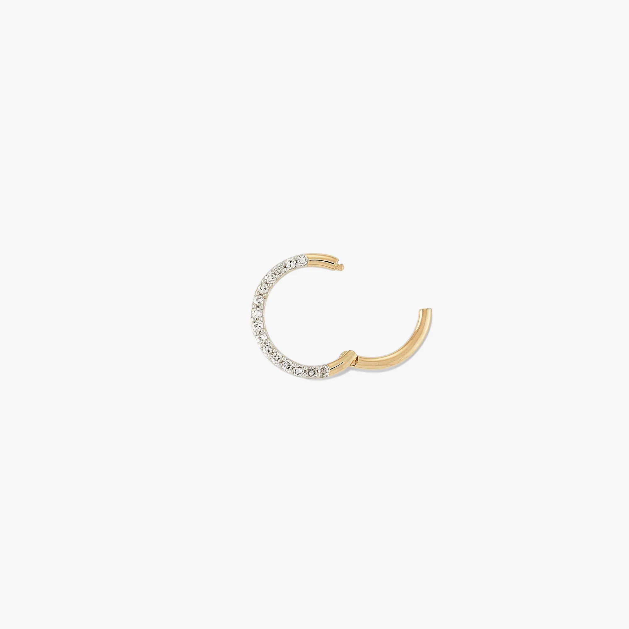 Cartilage Pavé Diamond Mini Hoop
