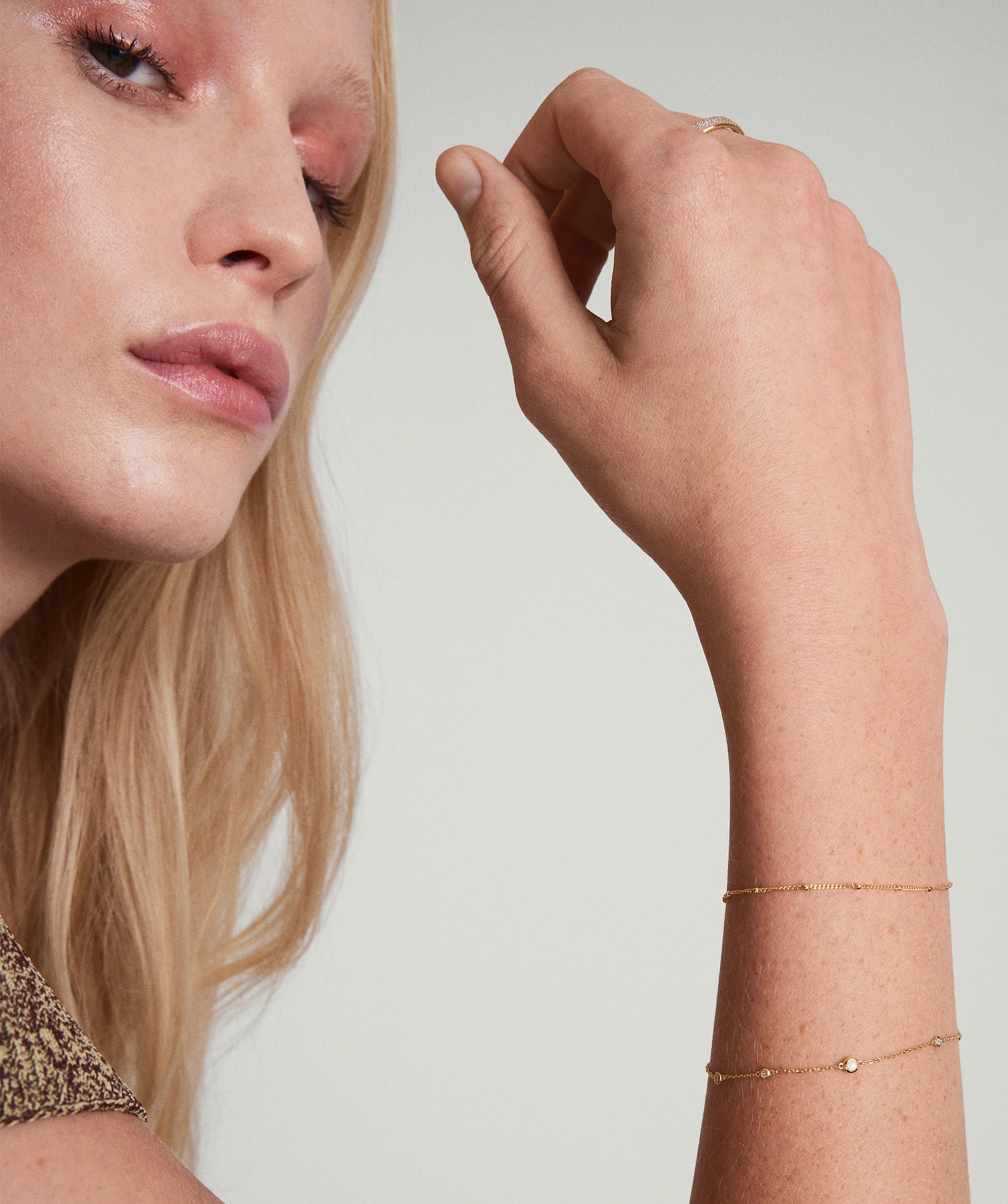 Multi Gemstone Station Bracelet