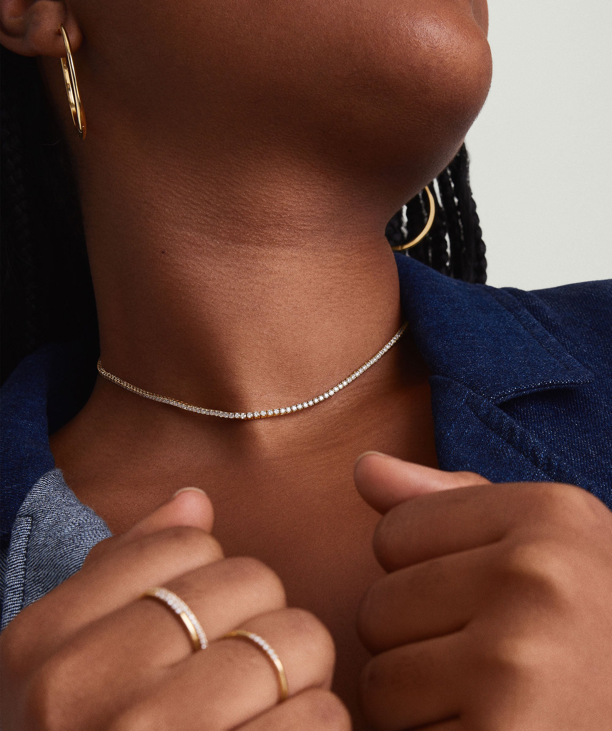 Diamond Tennis Necklace 1.8mm