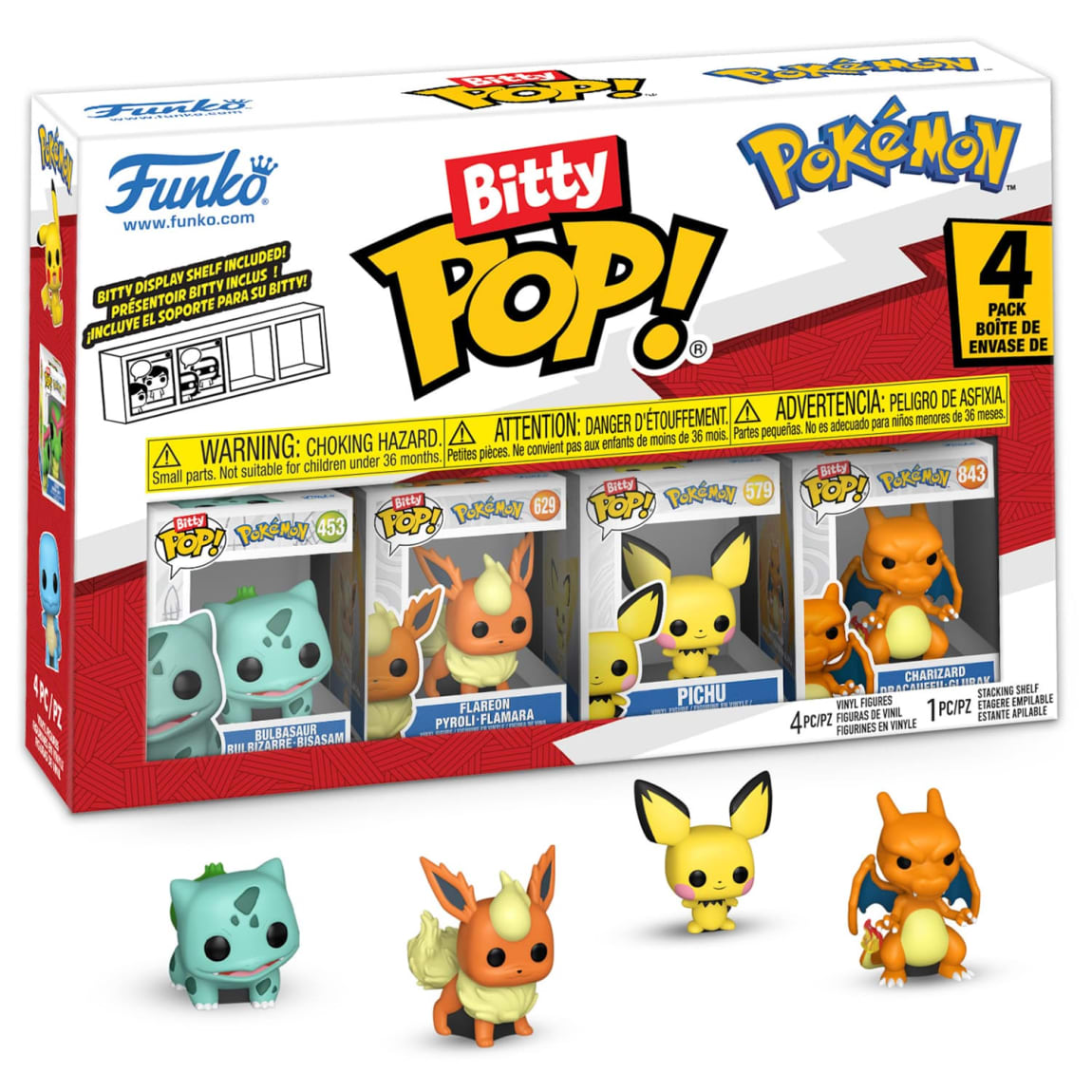 Bitty Pop! Pokemon 4pk - Assorted