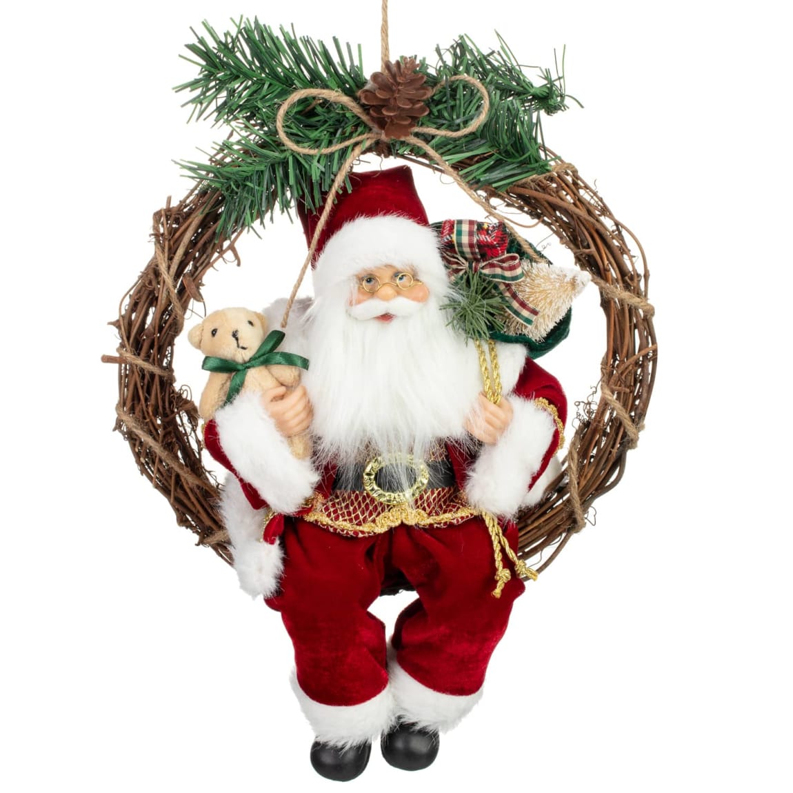 Santa Wreath Decoration