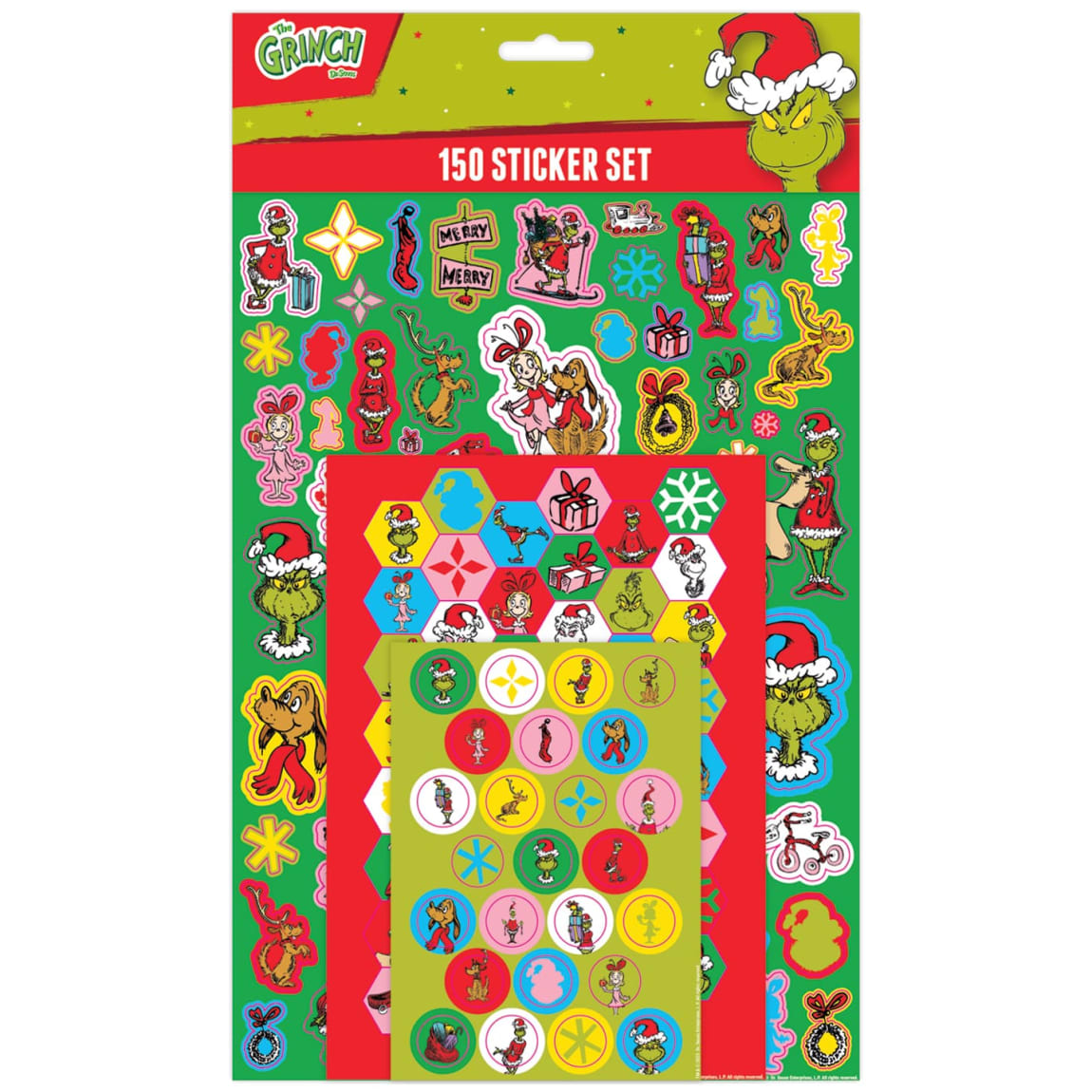 The Grinch Sticker Sheet 150pk