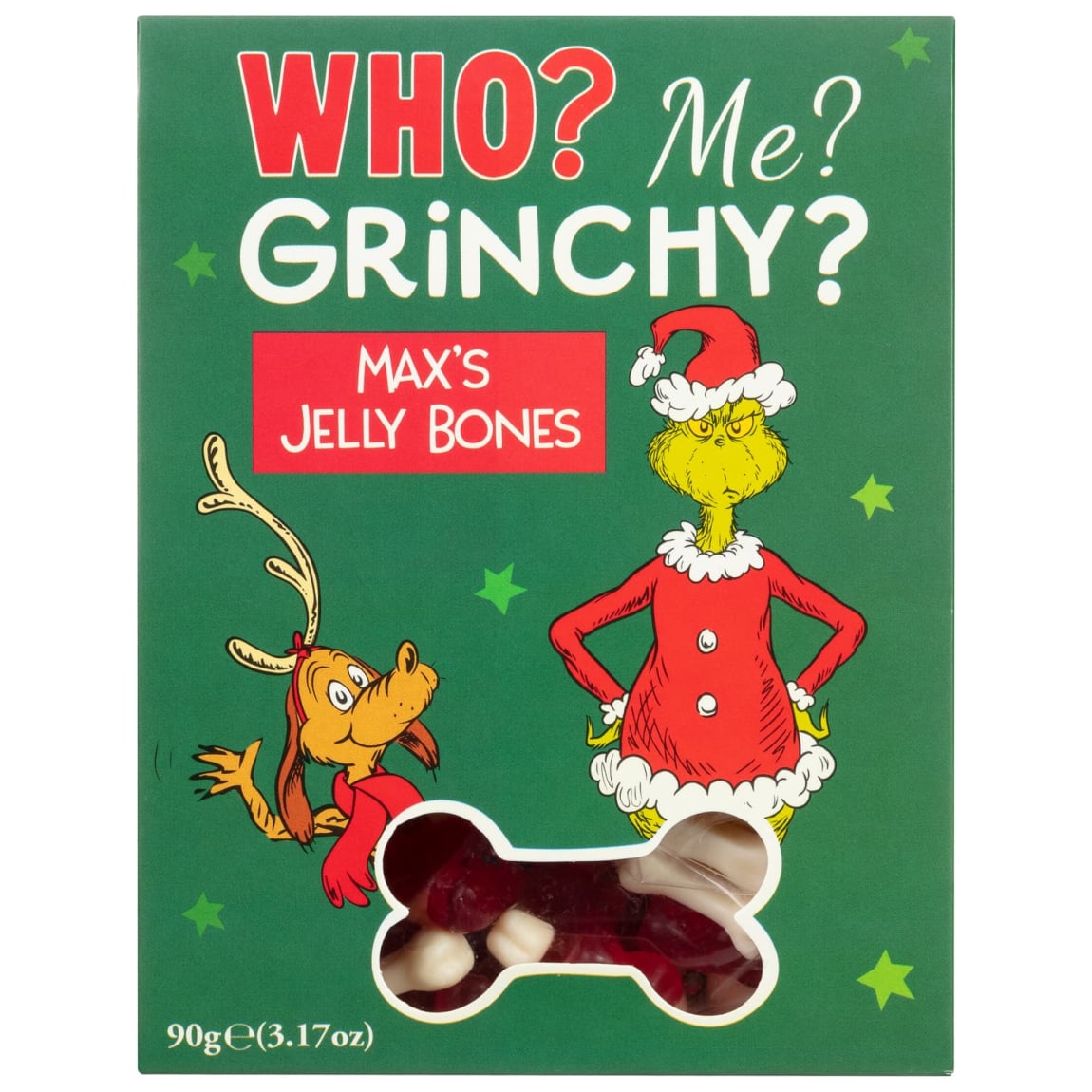 The Grinch Sweet Box 90g - Max's Jelly Bones