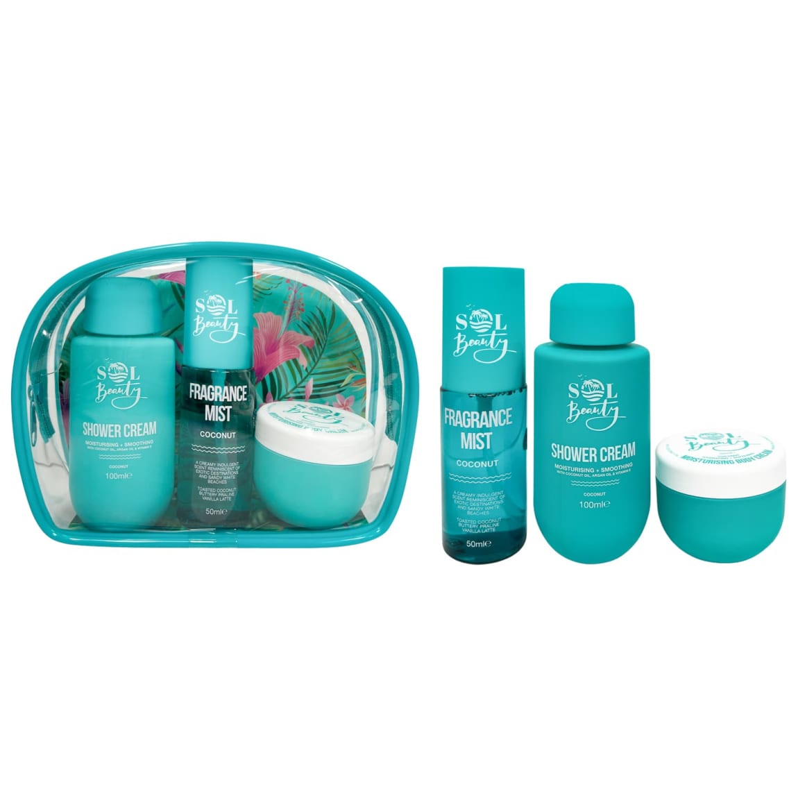 Sol Beauty Mini Bag Set 3pc - Coconut