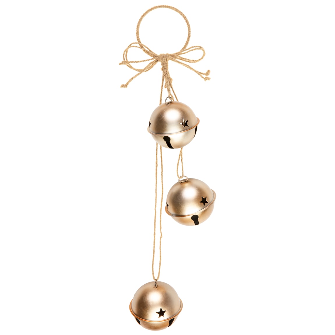 Hanging Round Matte Bells on Rope