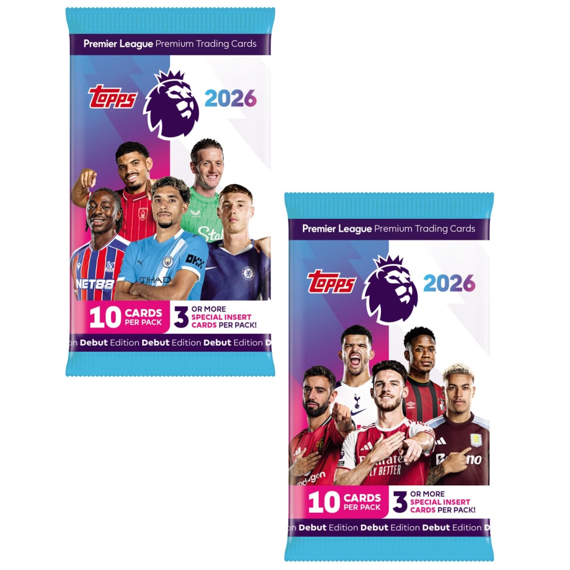Topps Premier League Debut Edition Trading Cards 10pk