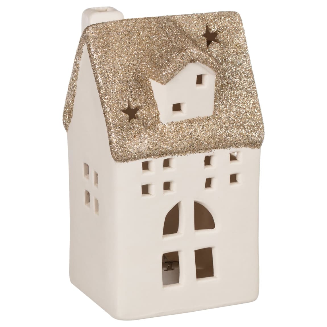 Light Up LED Glitter House - Tall