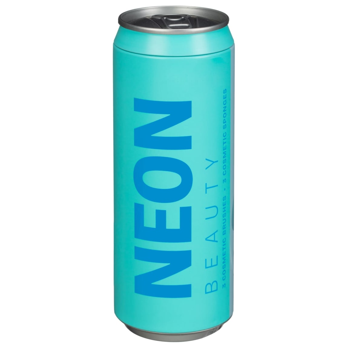 Neon Beauty Cosmetic Brush Can 6pcs - Blue