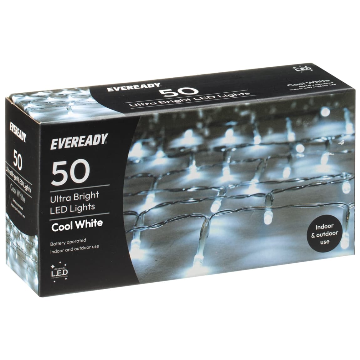 Eveready Ultra Bright LED Lights 50pk - Cool White