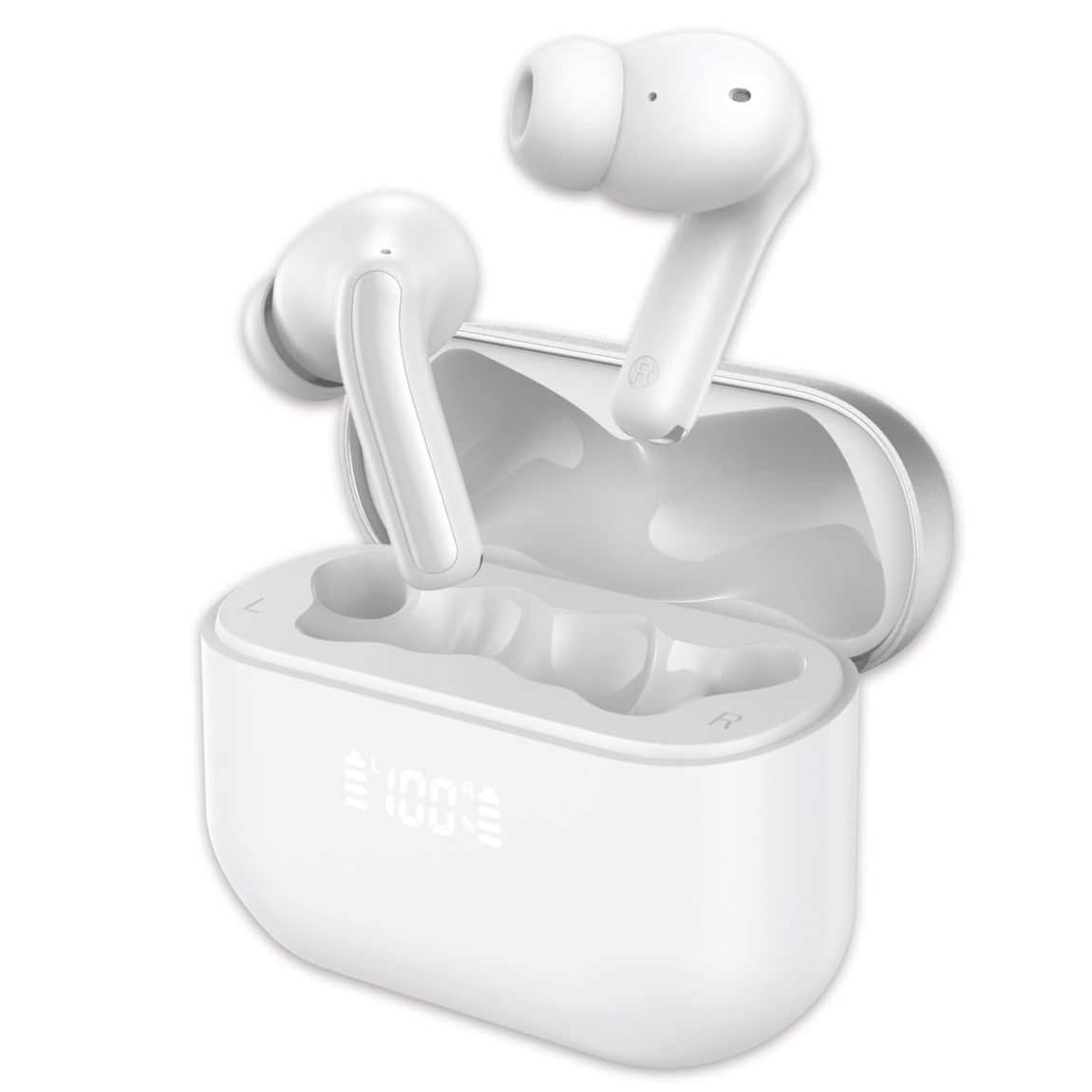 Goodmans True Wireless Noise Cancelling Earbuds - White