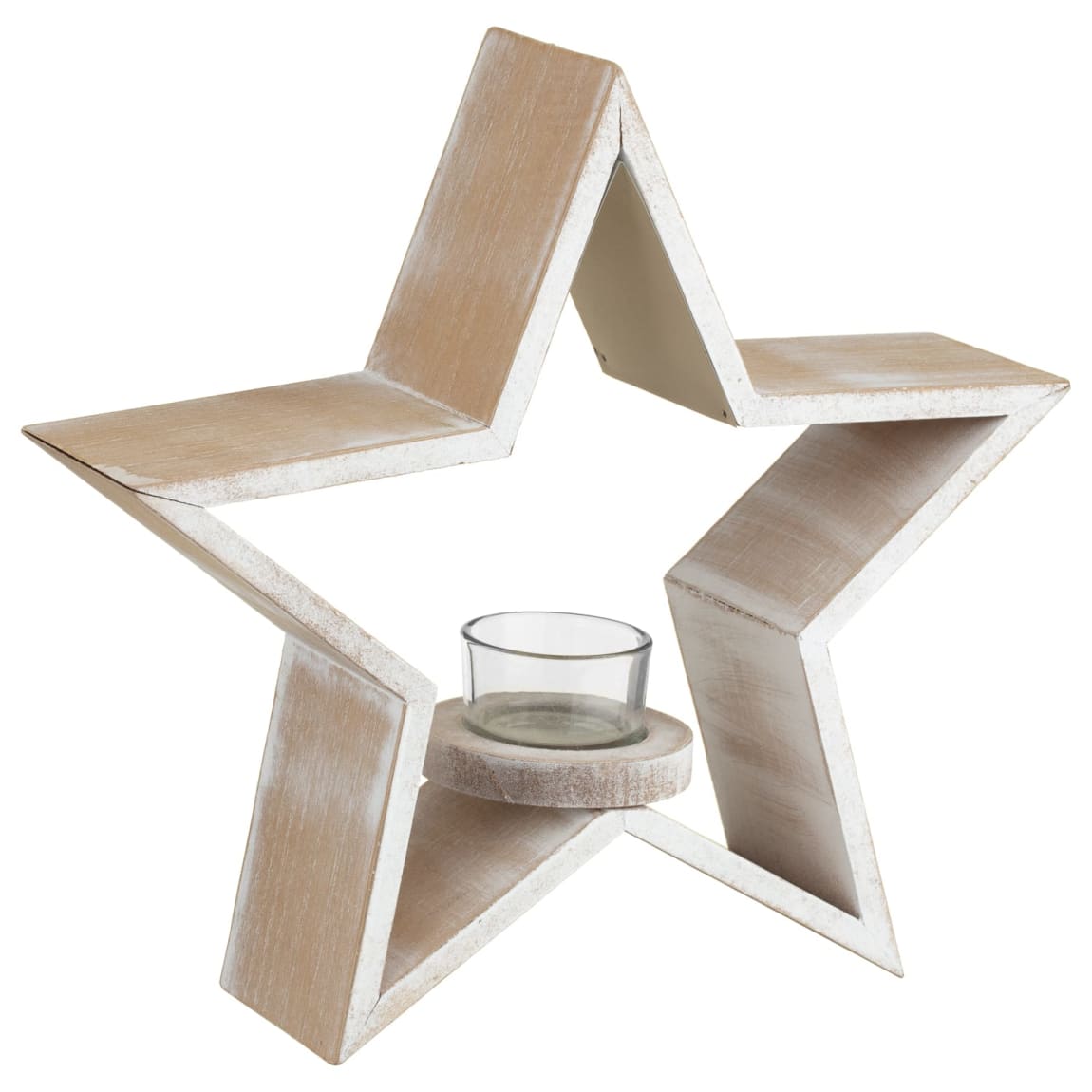 Wooden Star Tealight Holder