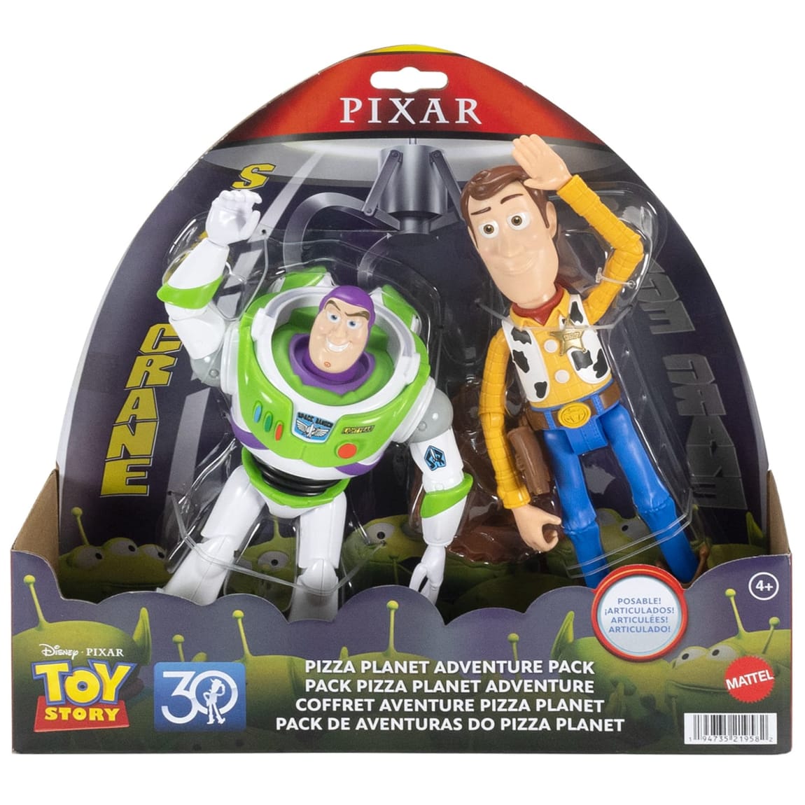 Toy Story Pizza Planet Adventure Pack 2pk - Buzz and Woody