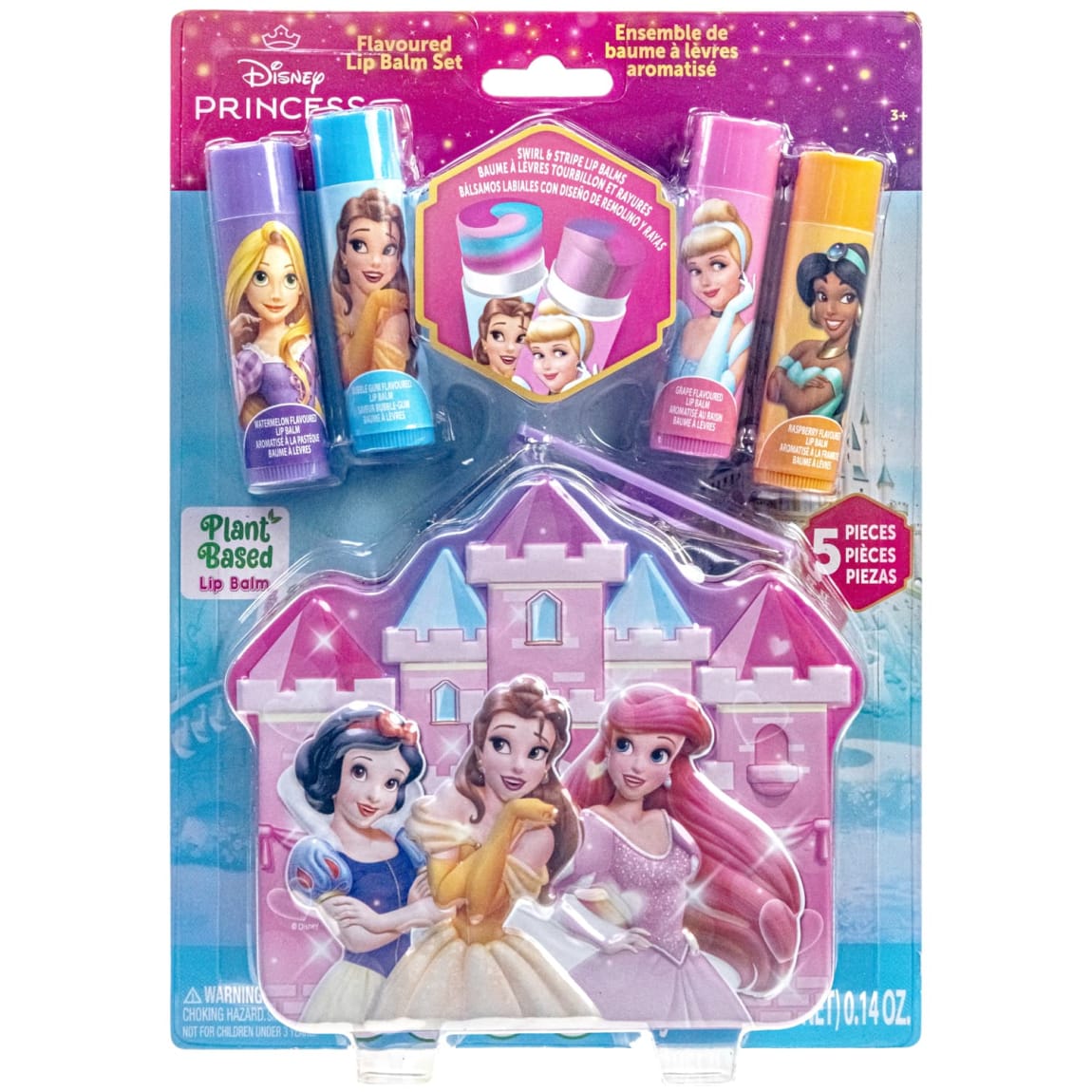 Disney Princess Lip Balm Set with Tin 5pcs
