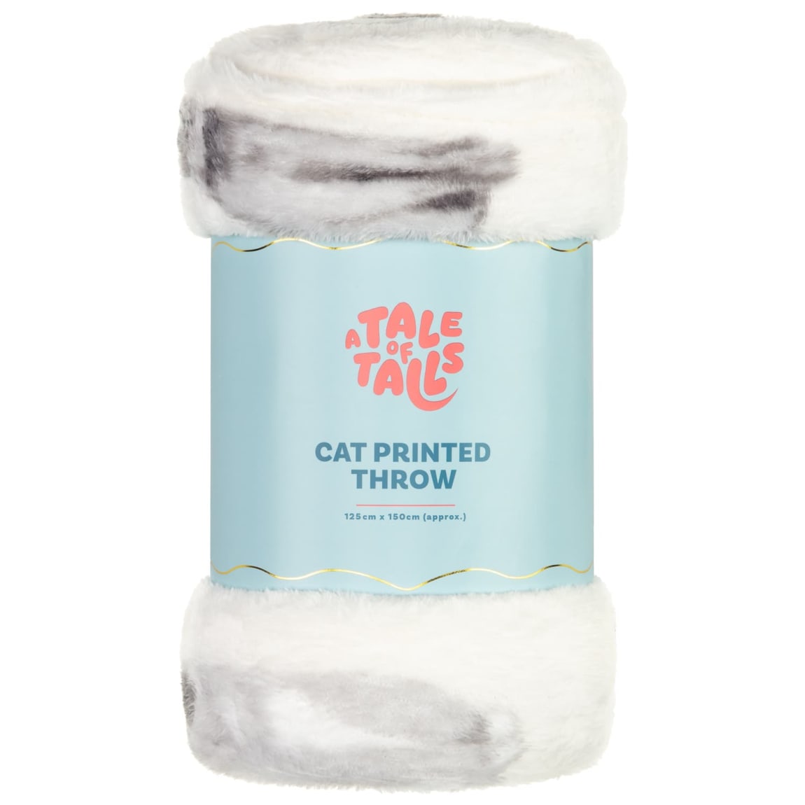 A Tale of Tails Cat Breeds Throw - White