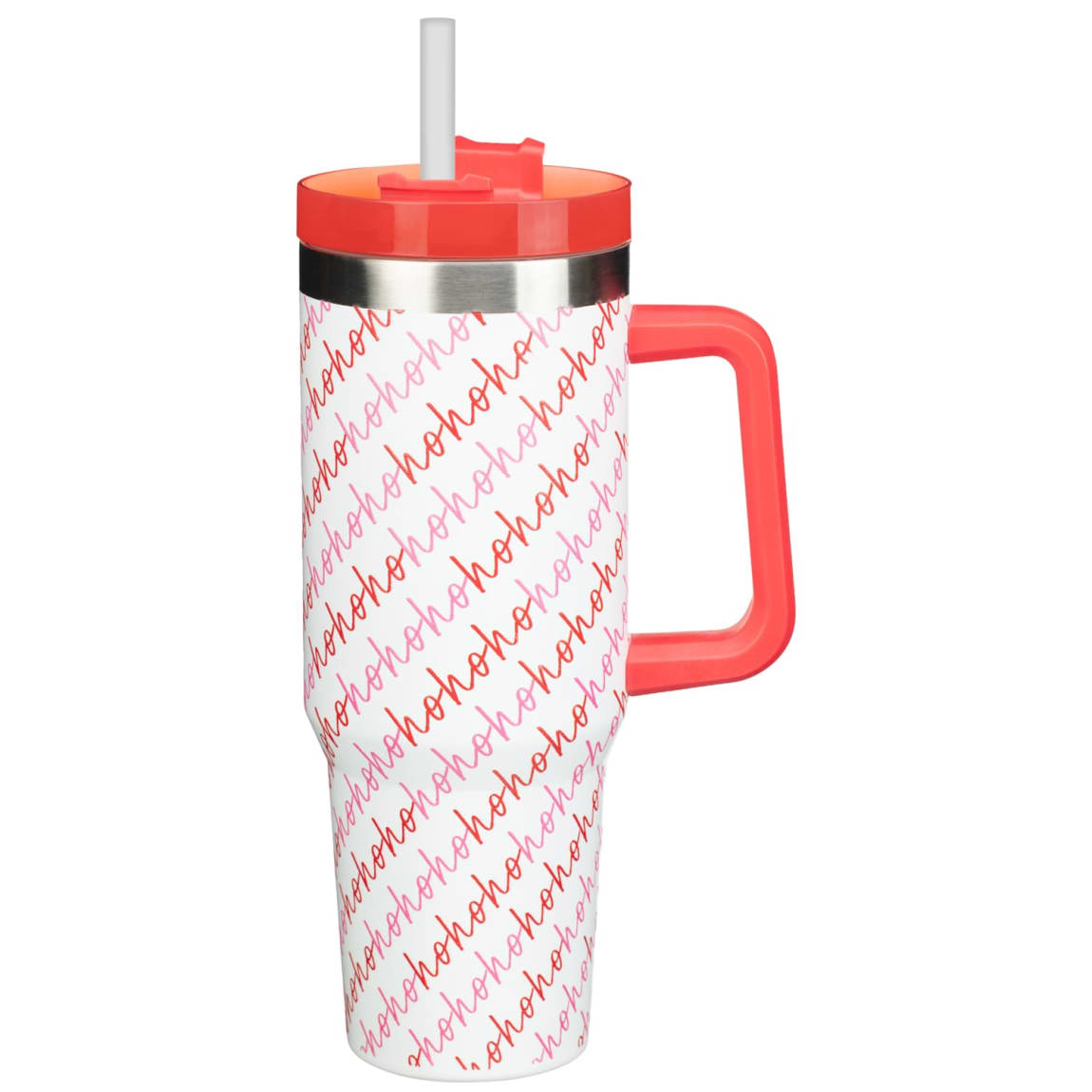 Christmas Printed Drinking Tumbler - Ho Ho Ho