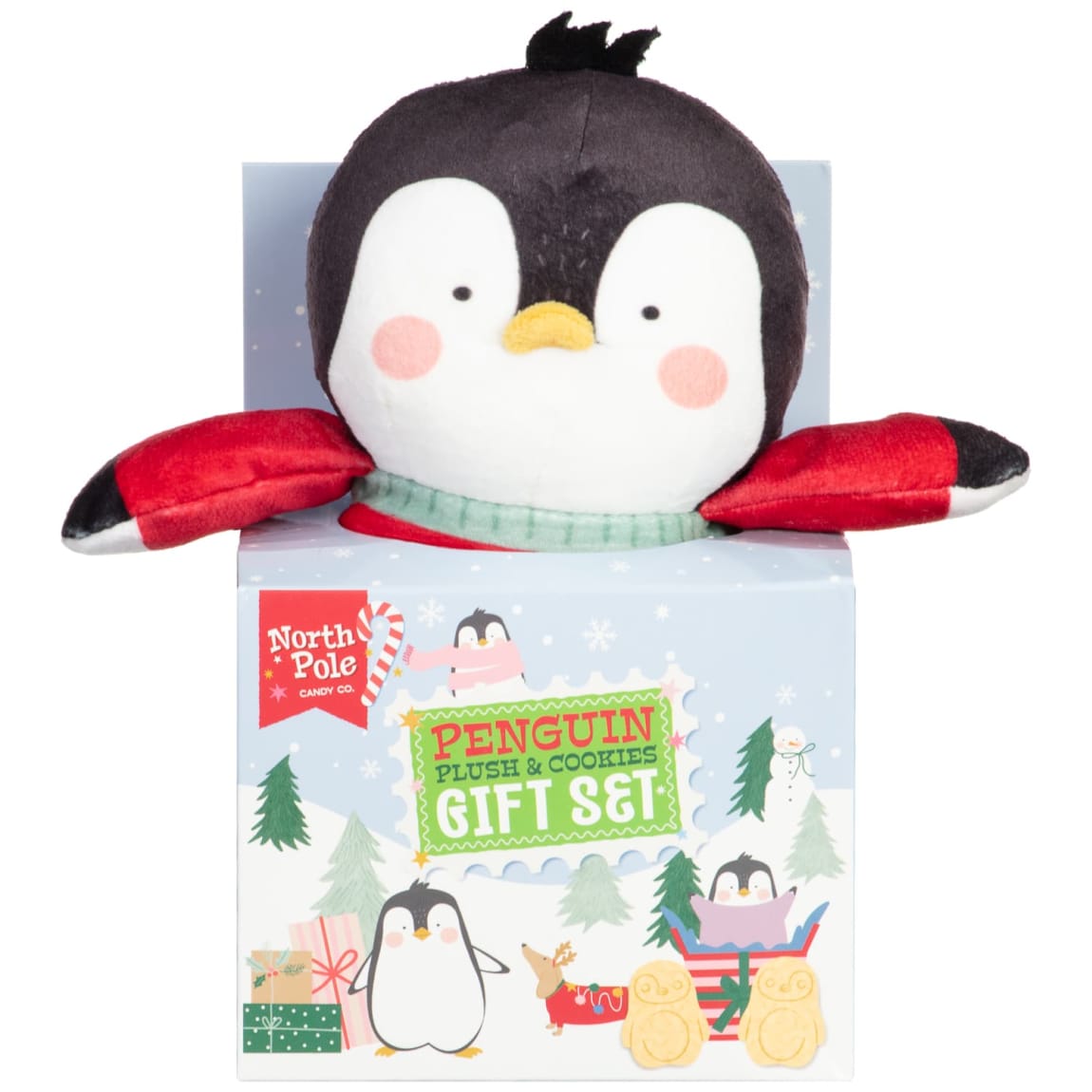 Plush & Cookies Gift Set - Penguin