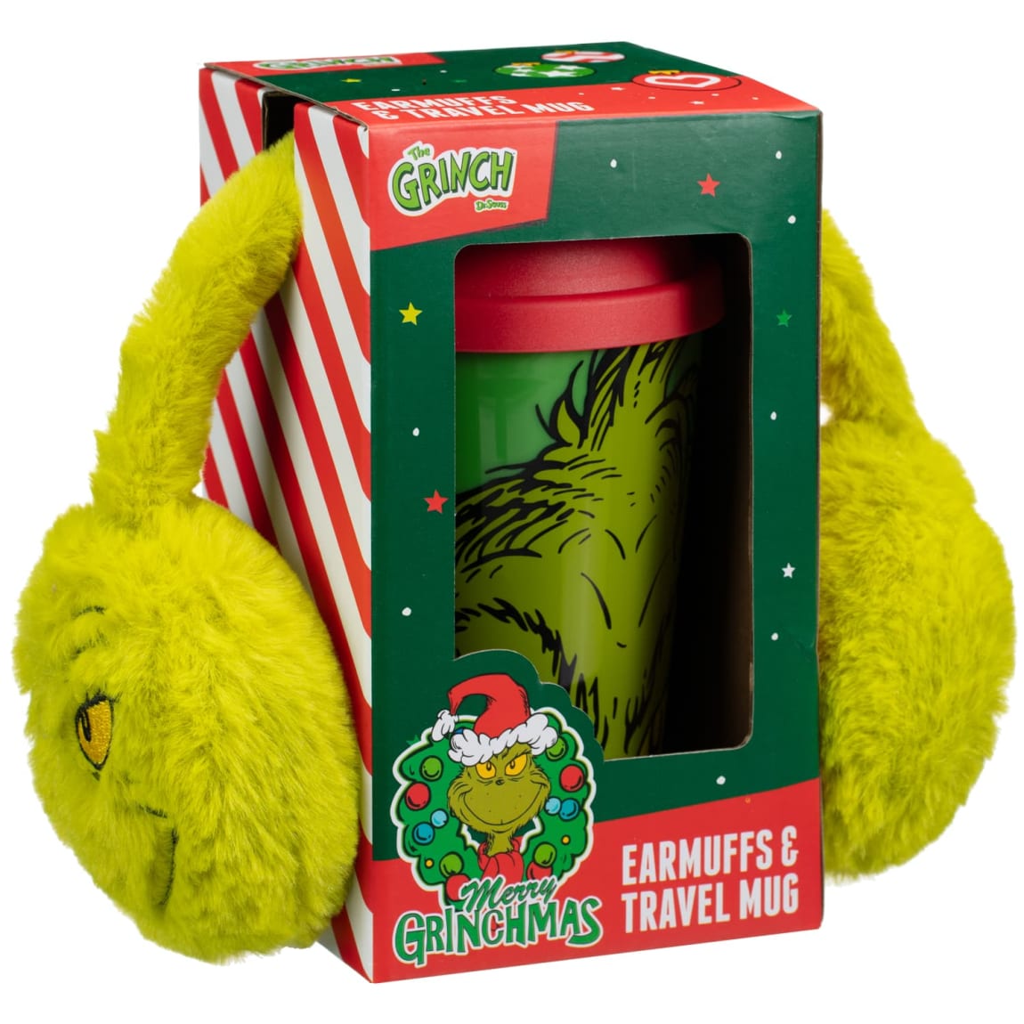 The Grinch Earmuffs & Travel Mug Set