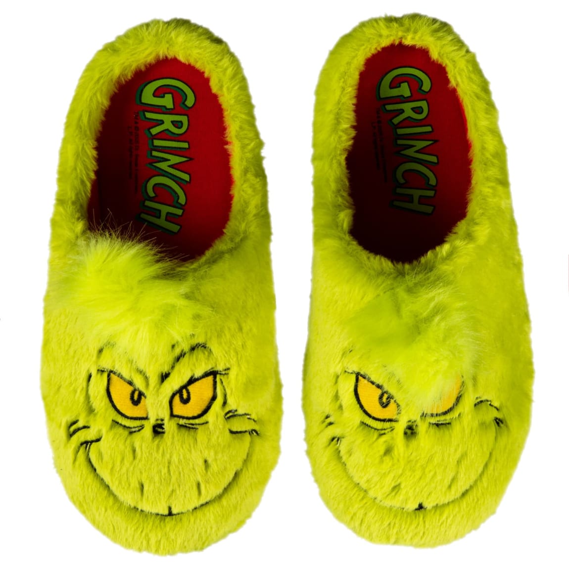 The Grinch Adult Slippers Sizes 5-12