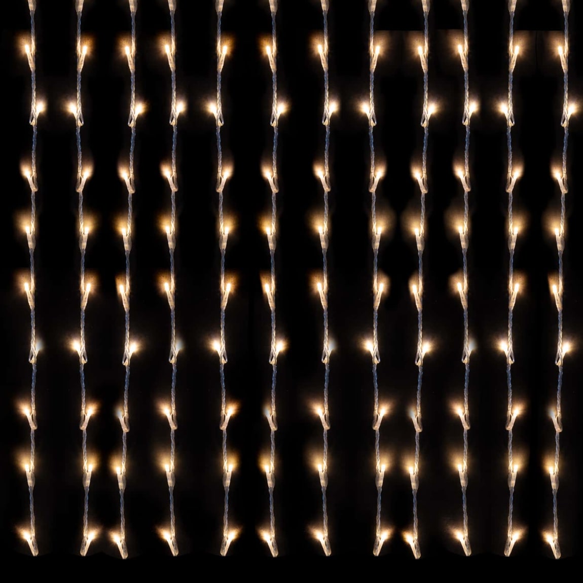 Cascading Waterfall Curtain LED Lights 240pk - Warm White