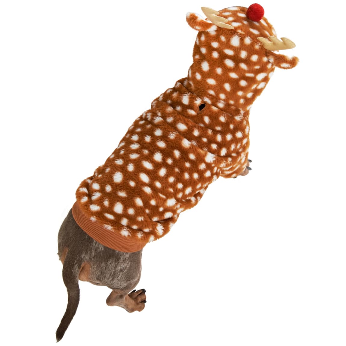 Large Christmas Dog Hoodie - Reindeer