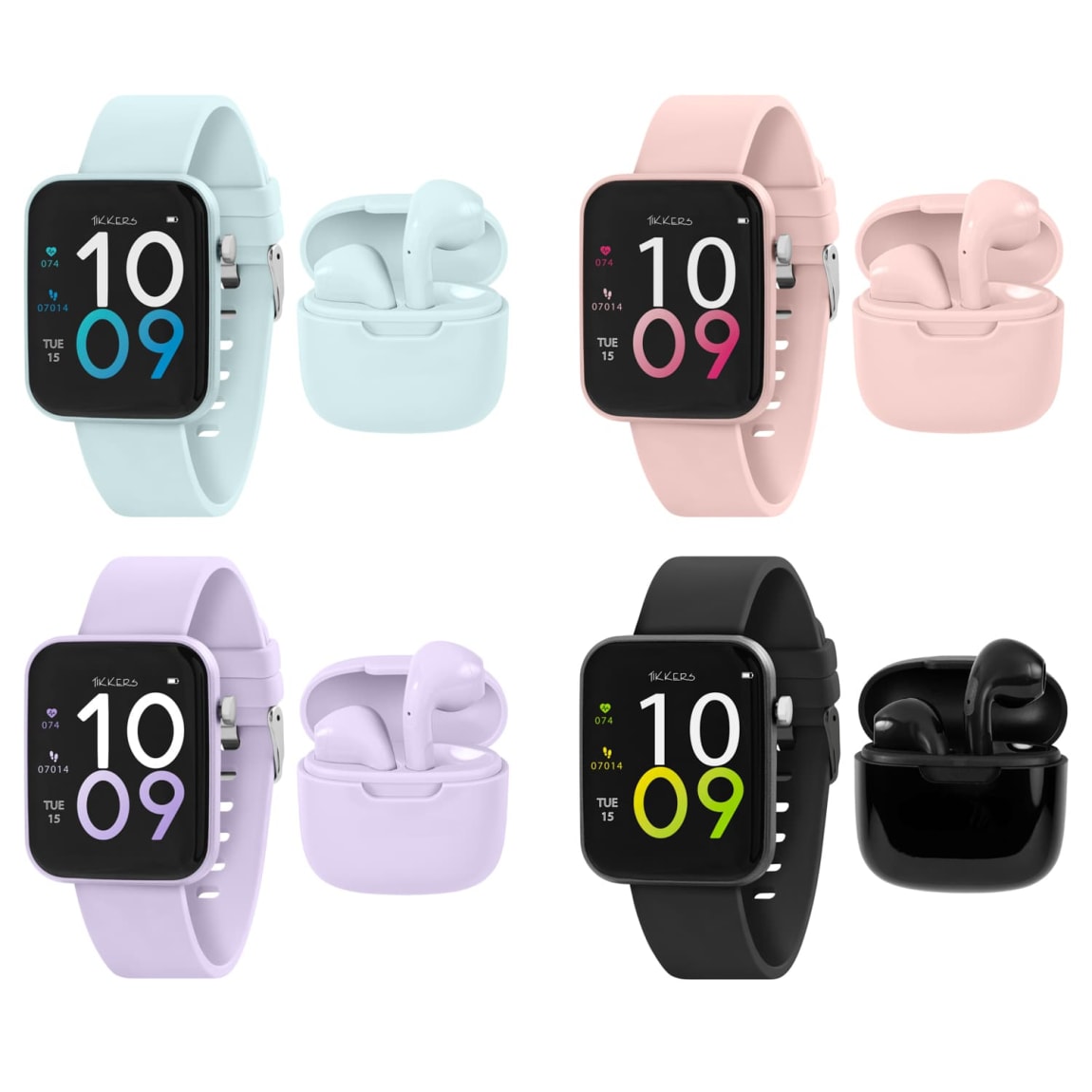 Tikkers Smart Watch & Earbuds - Black