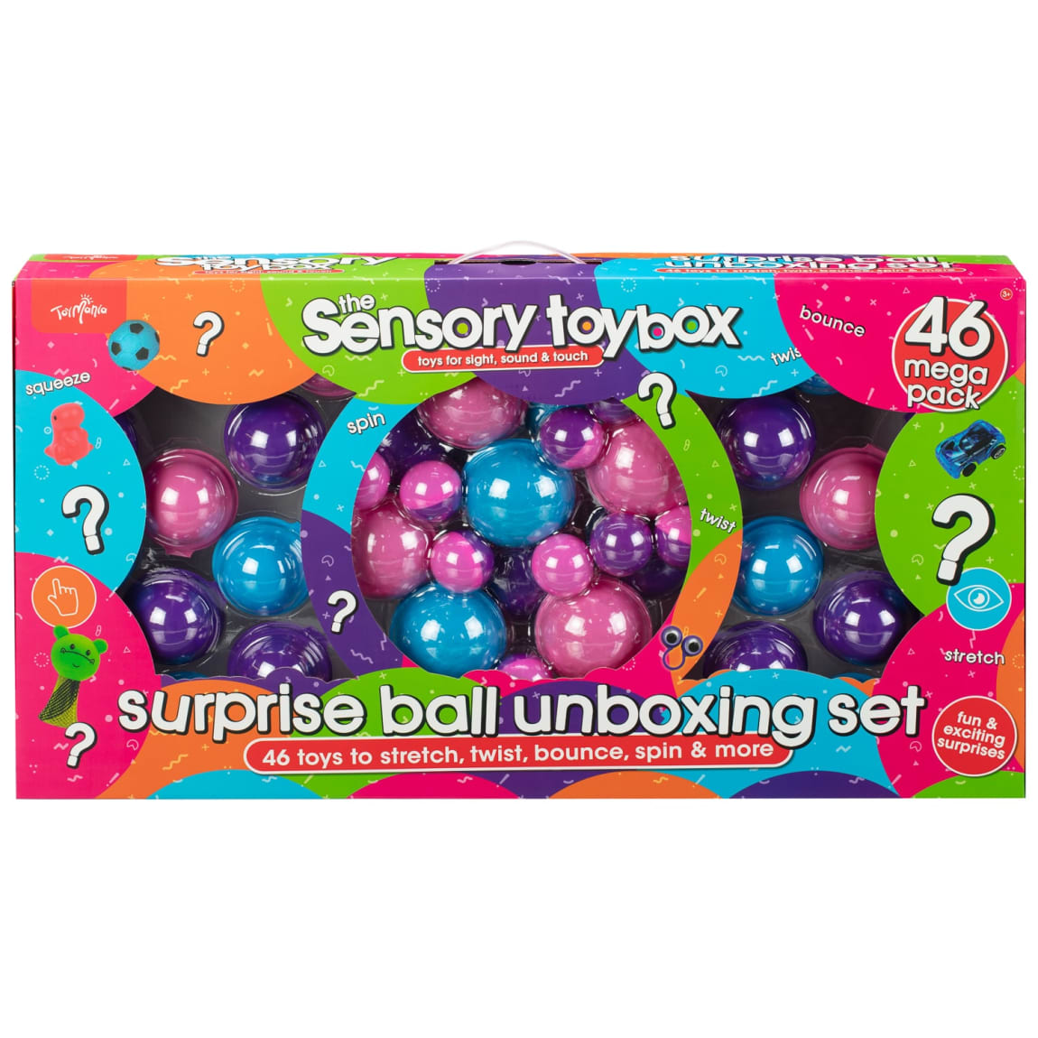 Sensory Toy Box Surprise Ball Mega Unboxing Set 46pcs