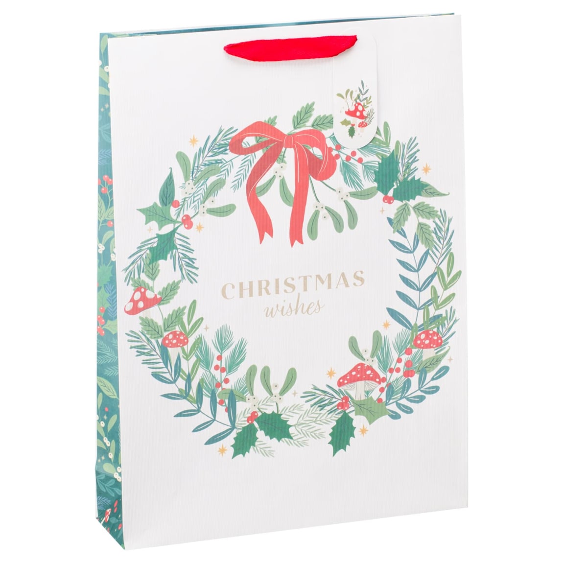 Festive Folklore Extra Large Gift Bag - White