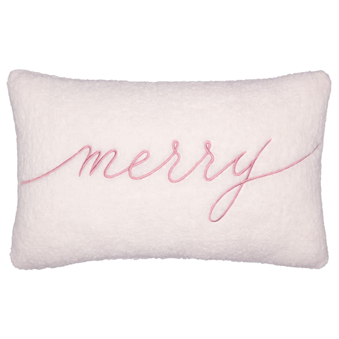 Merry Boucle Slogan Cushion