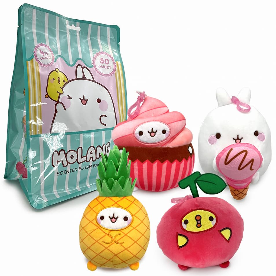 Molang Scented Plush Bag Clip - Assorted