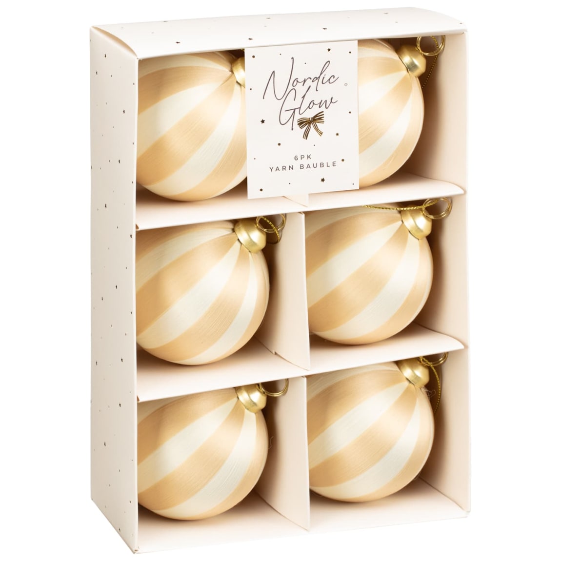 Nordic Glow Yarn Baubles 6pk