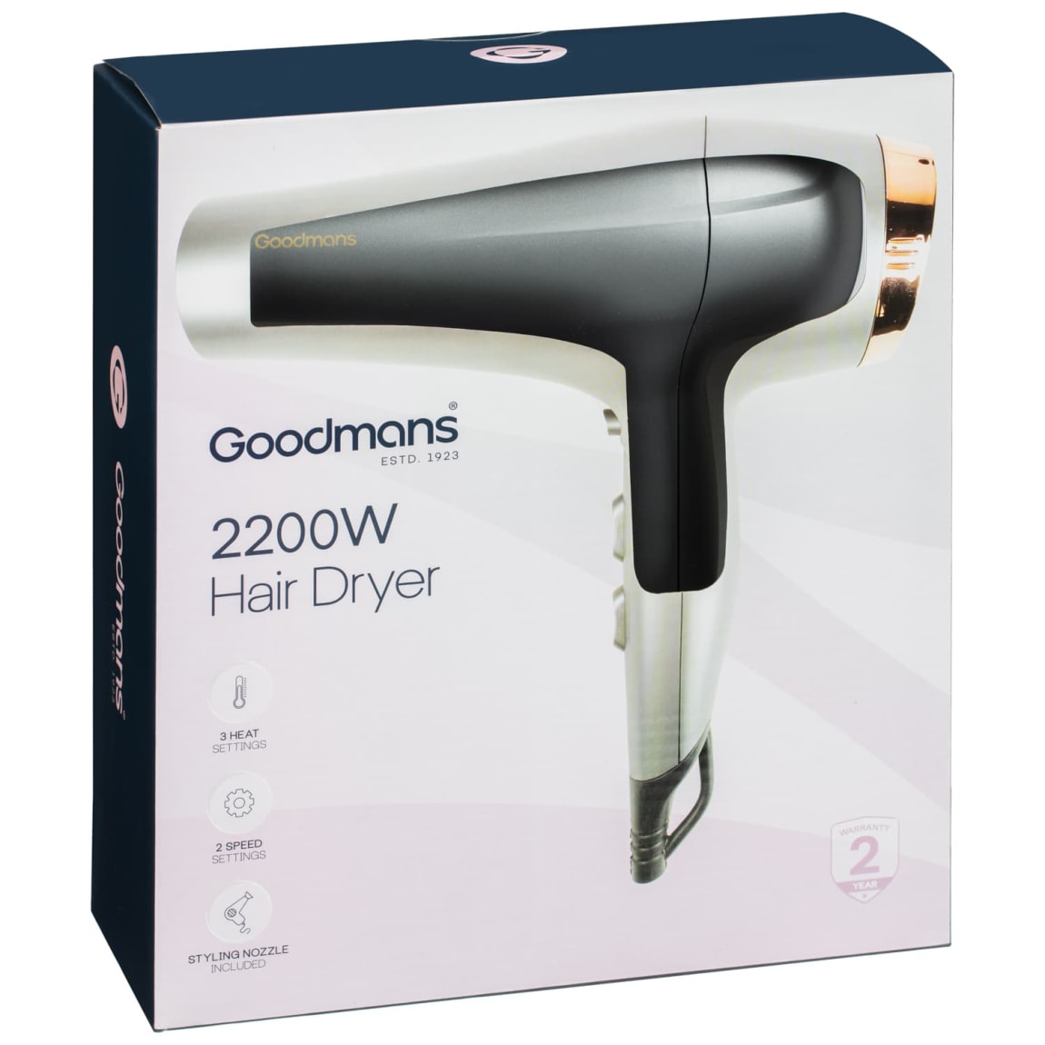 Goodmans Hair Dryer 2200W - Grey